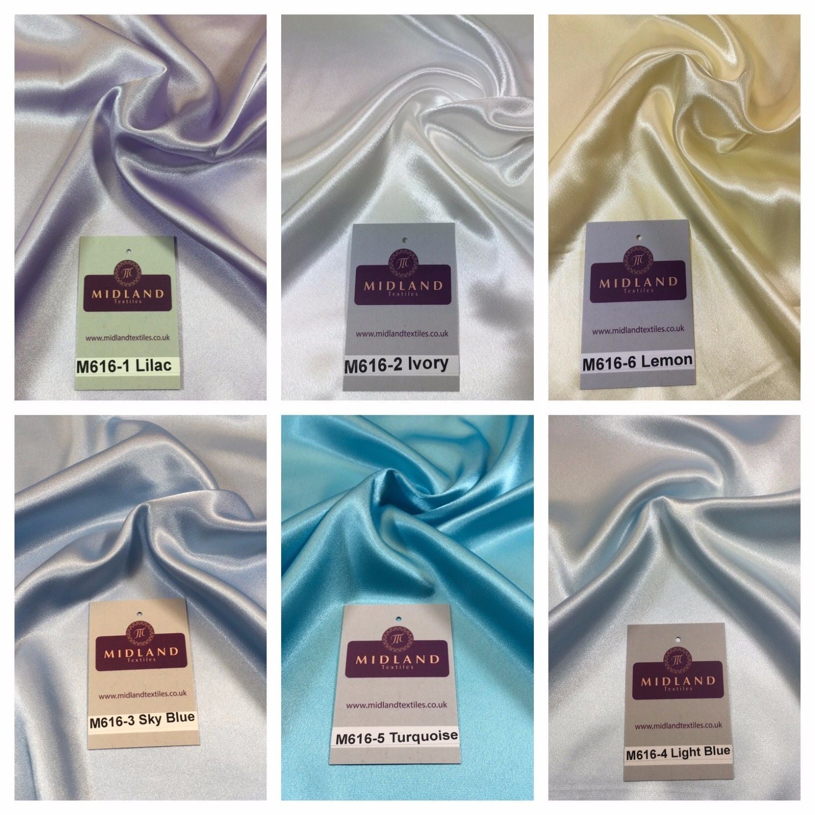 Silky Smooth Japanese Premium Lightweight Satin  Dress Fabric 44' M616 Mtex - Midland Textiles & Fabric