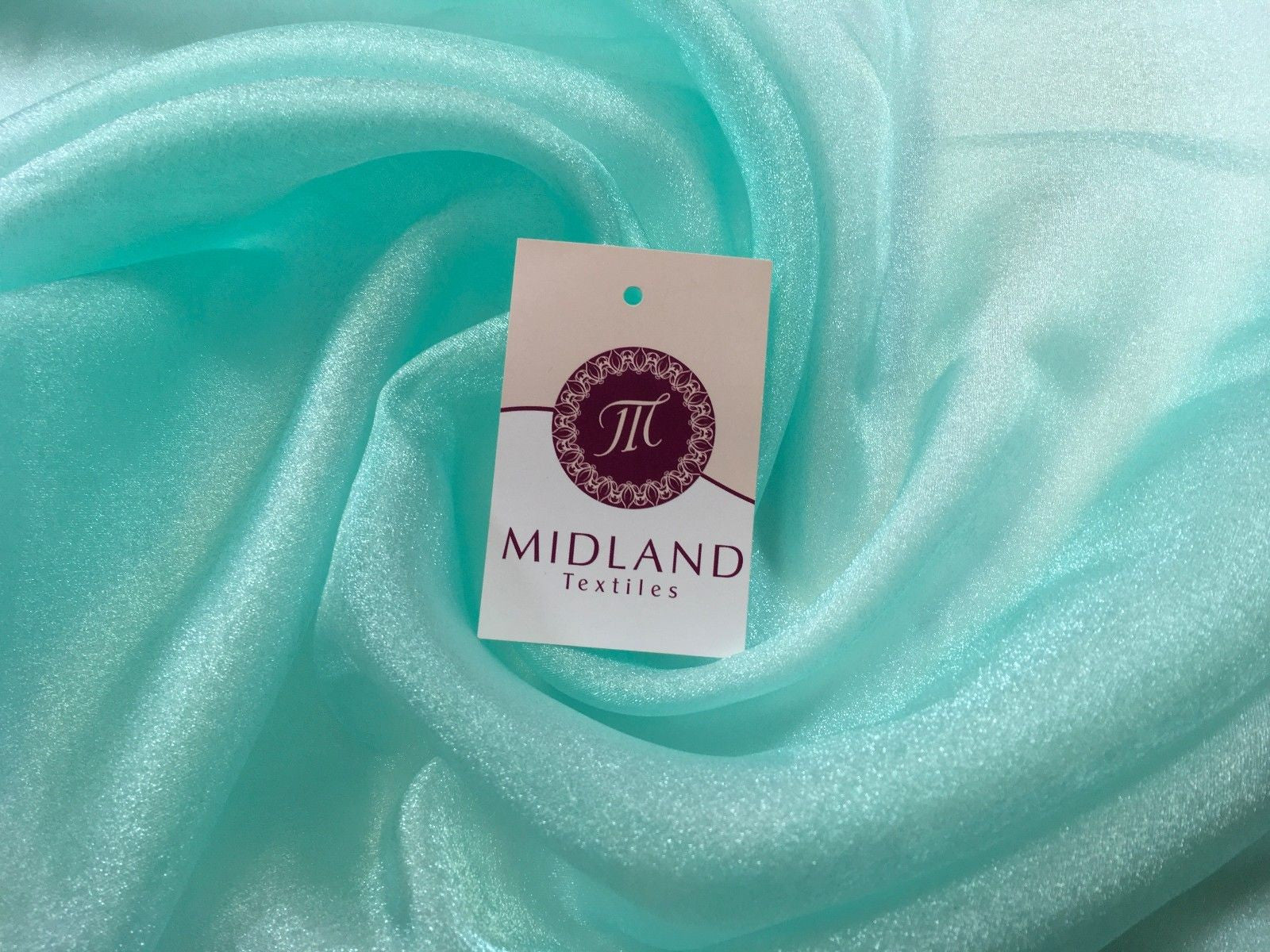 CRYSTAL ORGANZA WEDDING BRIDAL DANCE VEIL DRESS FABRIC MATERIAL 45" WIDE M111 - Midland Textiles & Fabric