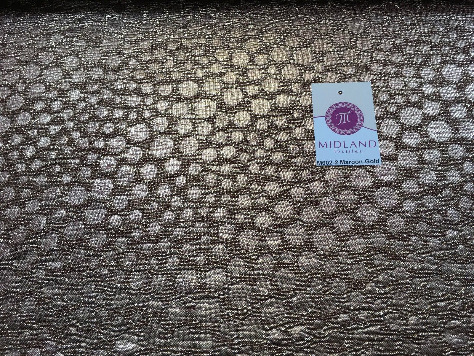 Metallic Corduroy Foil Lame Fabric 1 way stretch 58' wide M602 Mtex - Midland Textiles & Fabric