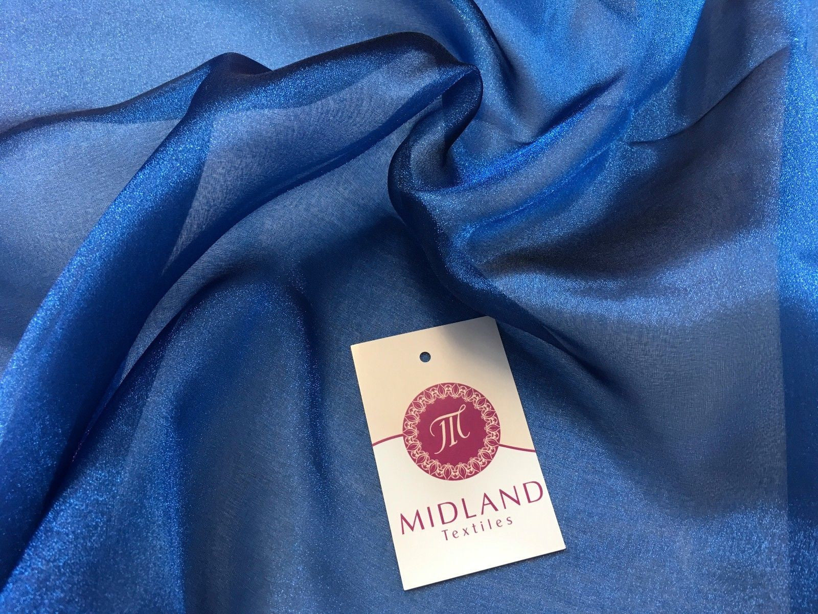 CRYSTAL ORGANZA WEDDING BRIDAL DANCE VEIL DRESS FABRIC MATERIAL 45" WIDE M111 - Midland Textiles & Fabric