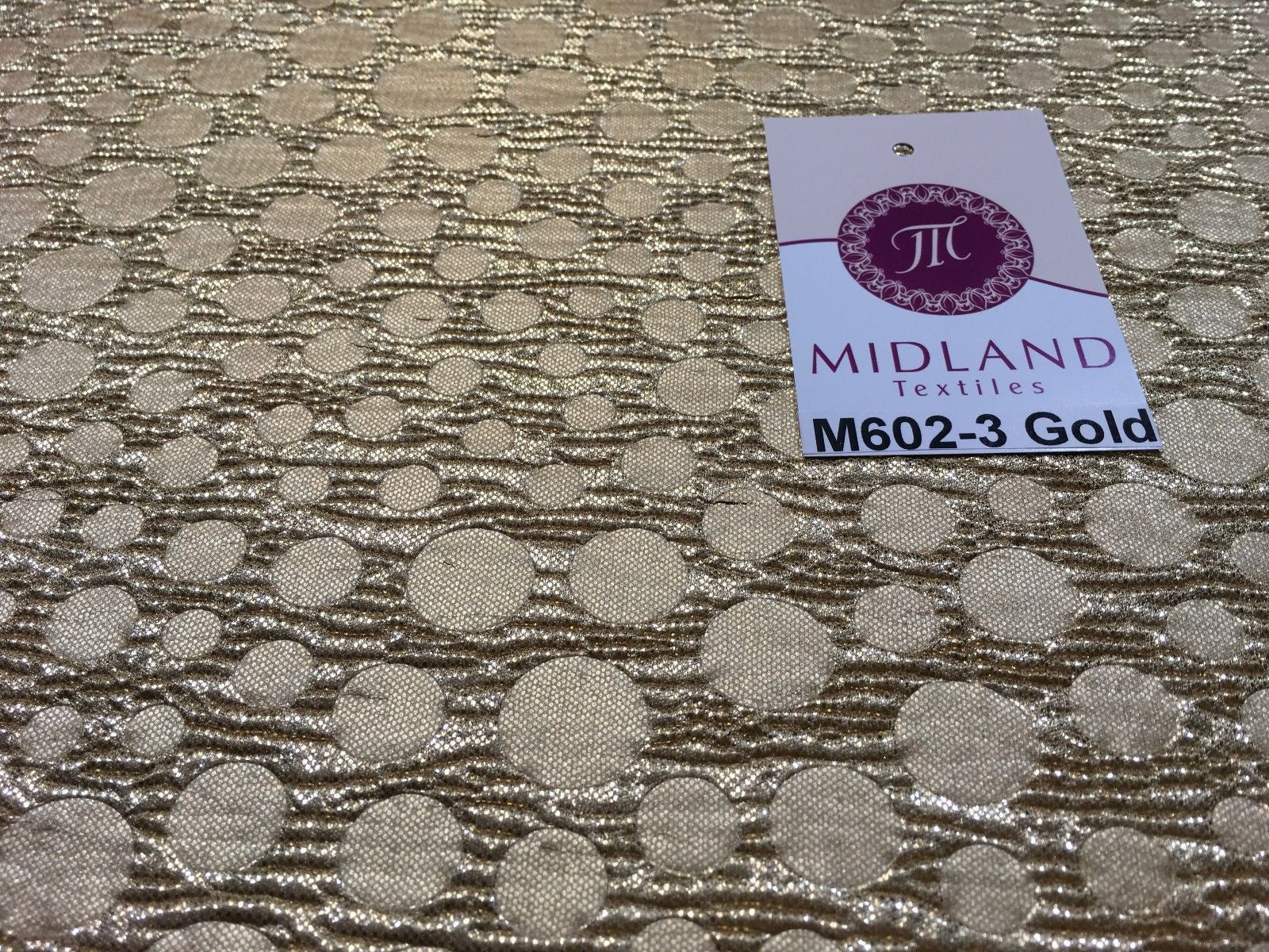 Metallic Corduroy Foil Lame Fabric 1 way stretch 58' wide M602 Mtex - Midland Textiles & Fabric