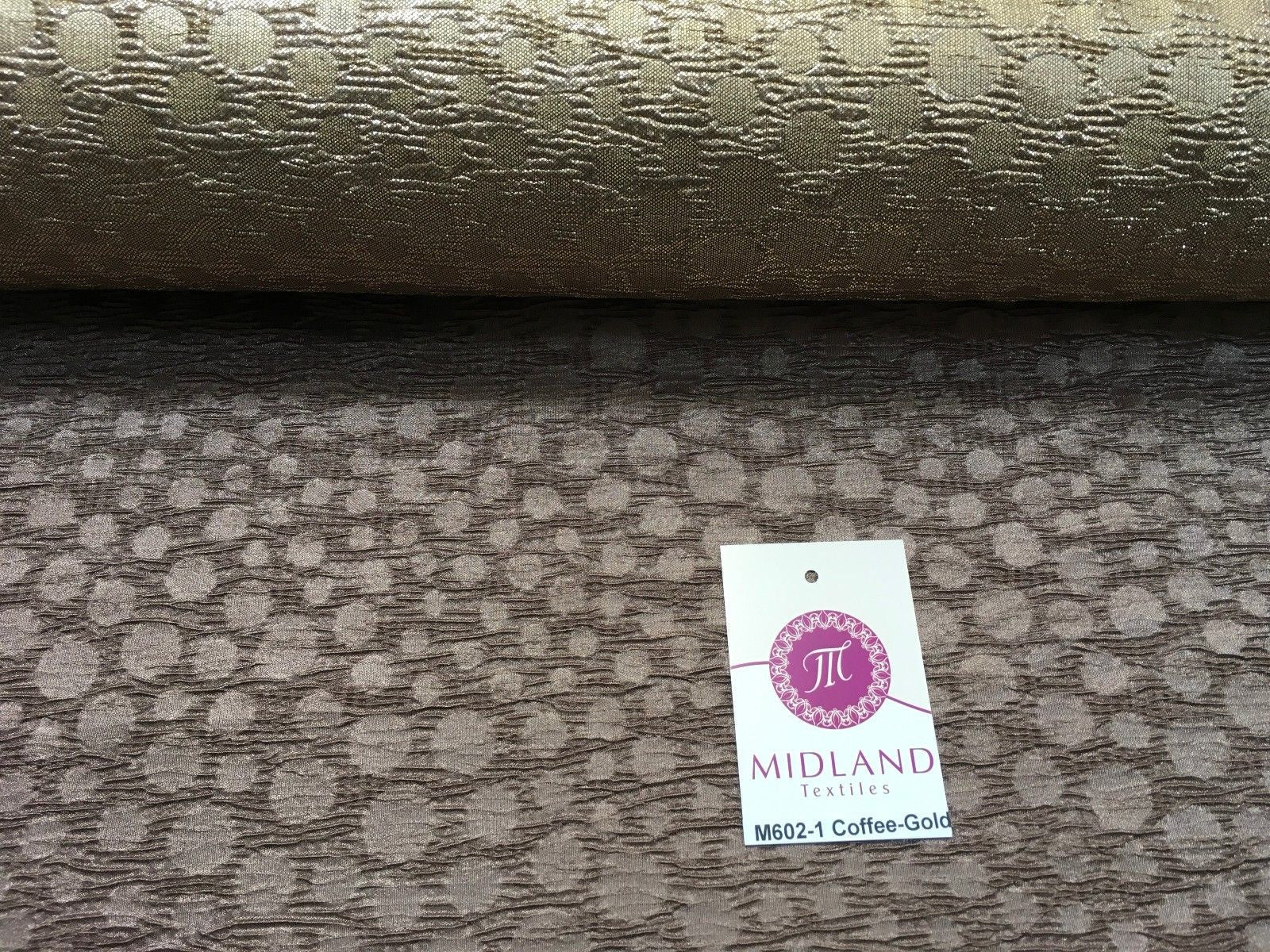 Metallic Corduroy Foil Lame Fabric 1 way stretch 58' wide M602 Mtex - Midland Textiles & Fabric