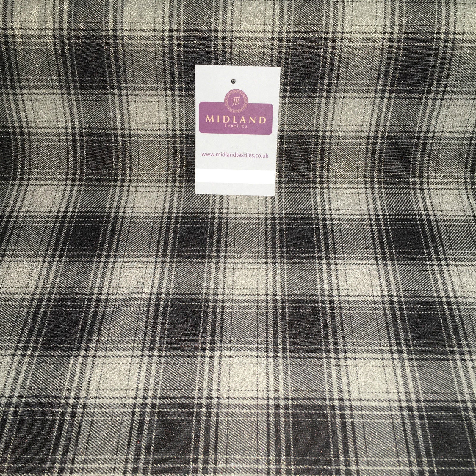 Shimmer Checkered Printed ITY Dress,  Fabric  58' wide M729 Mtex - Midland Textiles & Fabric