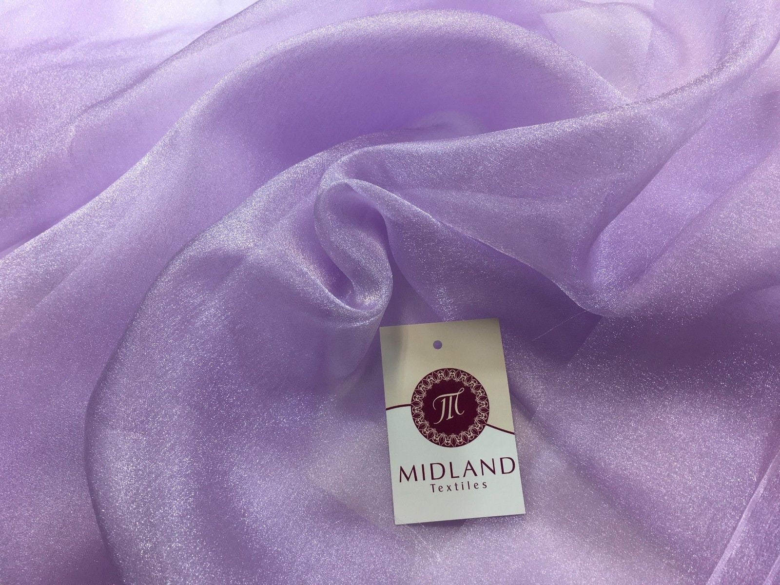 CRYSTAL ORGANZA WEDDING BRIDAL DANCE VEIL DRESS FABRIC MATERIAL 45' WIDE M111 - Midland Textiles & Fabric