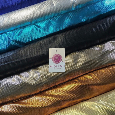 Metallic Textured Foil Lame Dress Craft Fabric 58" wide M102 Mtex - Midland Textiles & Fabric