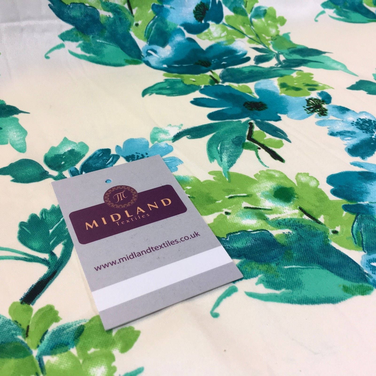 Silky Smooth Floral Satin Dress, Scarf fabric 58' Wide M727 Mtex - Midland Textiles & Fabric