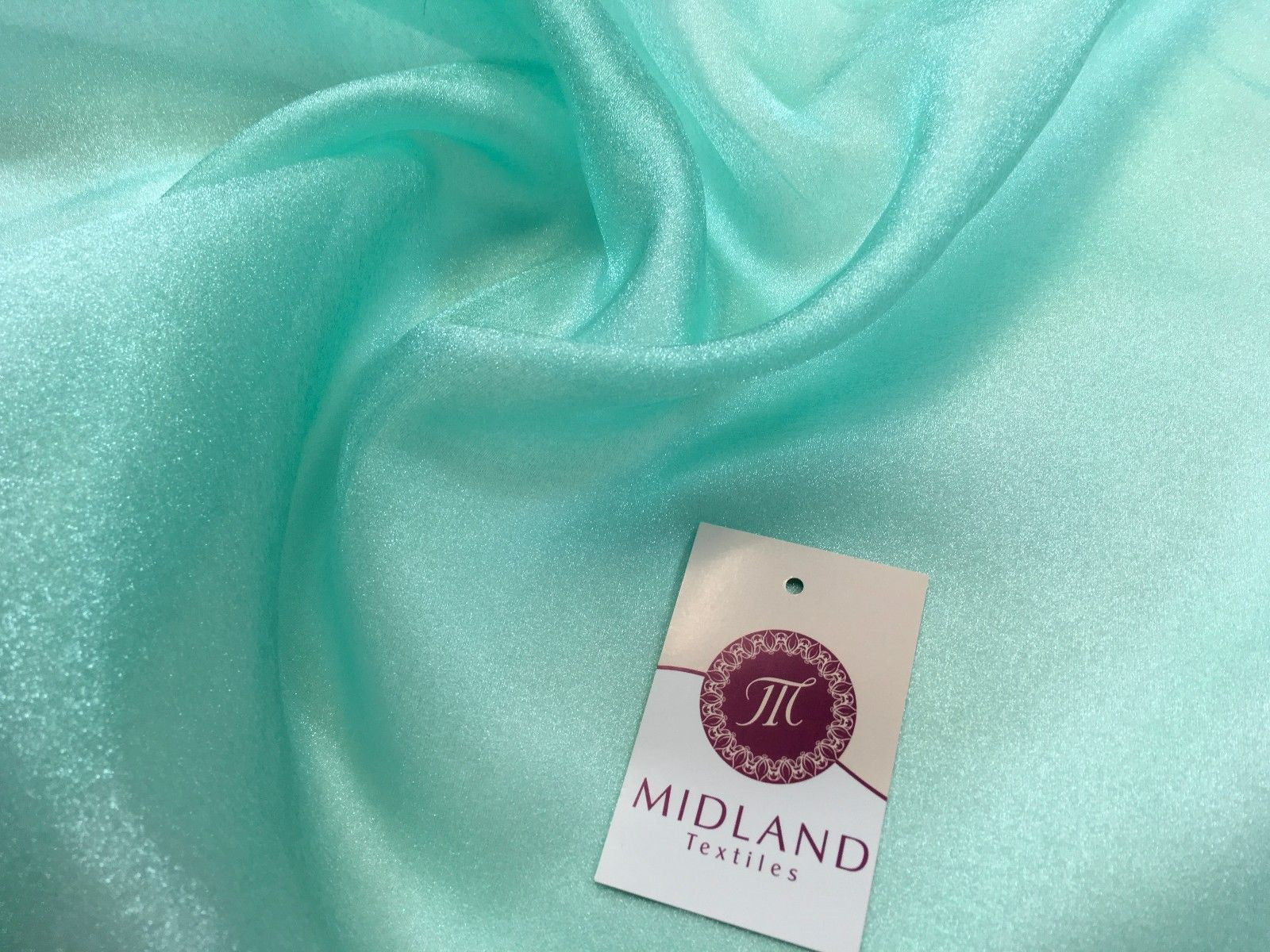 CRYSTAL ORGANZA WEDDING BRIDAL DANCE VEIL DRESS FABRIC MATERIAL 45' WIDE M111 - Midland Textiles & Fabric