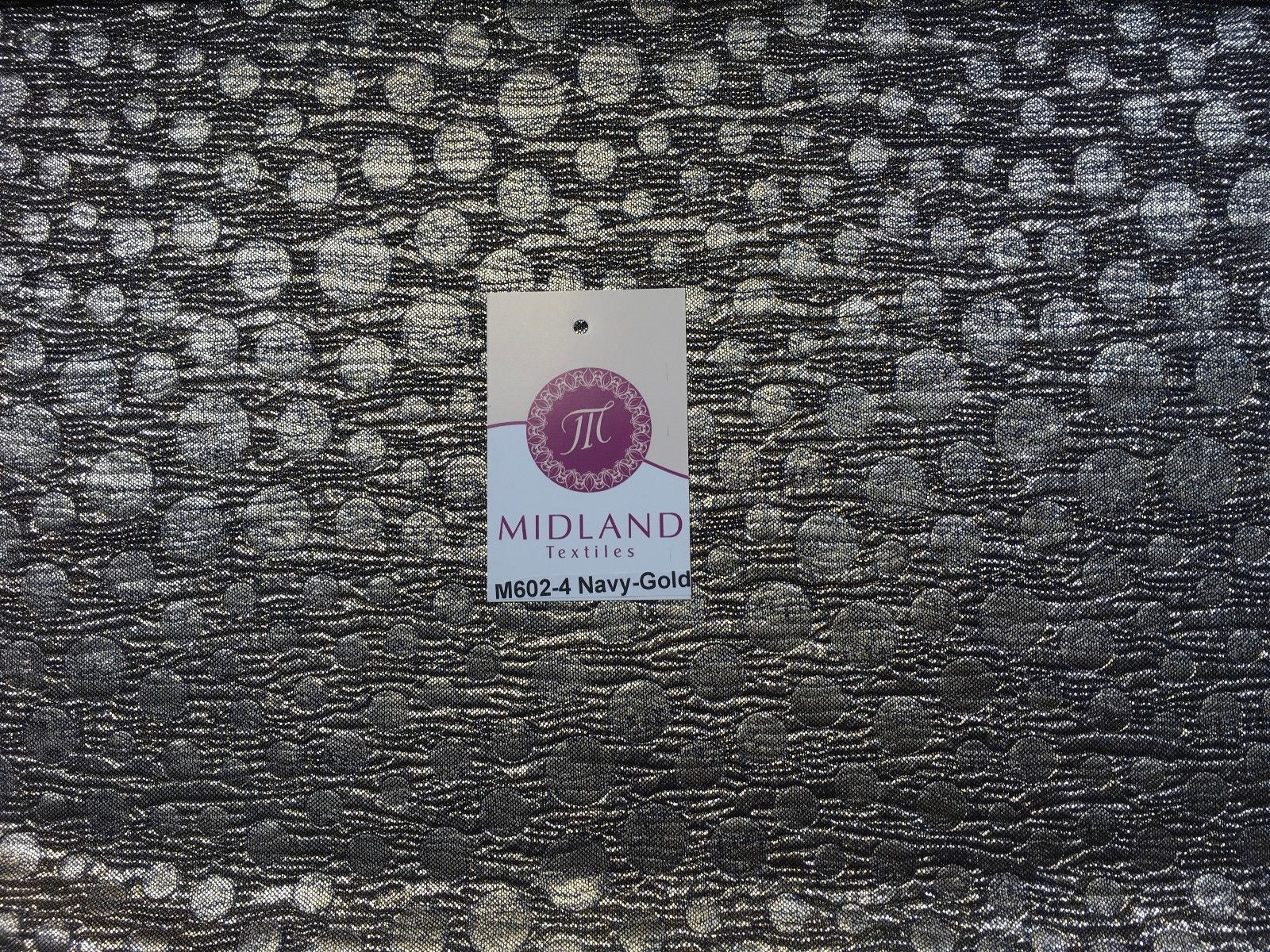 Metallic Corduroy Foil Lame Fabric 1 way stretch 58' wide M602 Mtex - Midland Textiles & Fabric