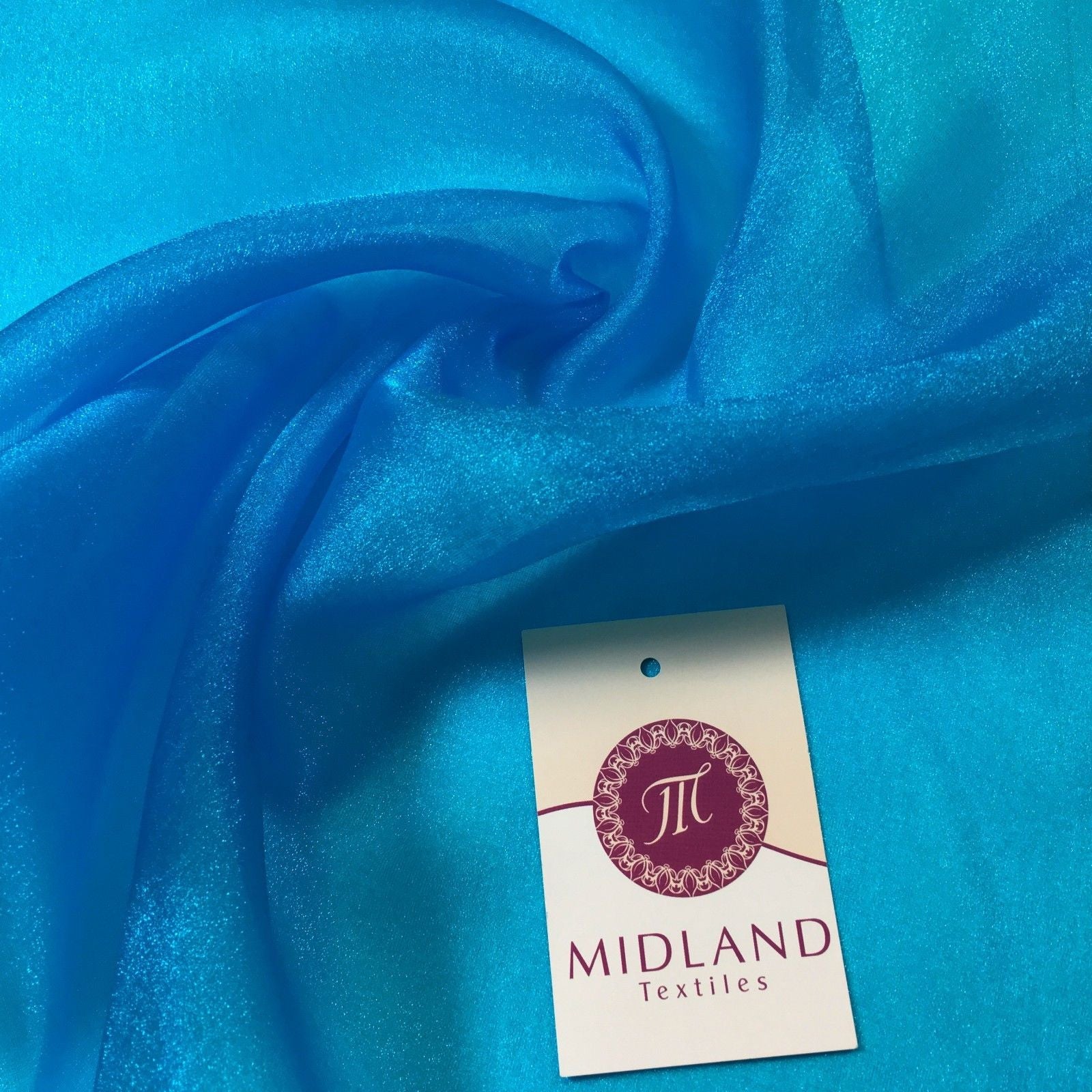 CRYSTAL ORGANZA WEDDING BRIDAL DANCE VEIL DRESS FABRIC MATERIAL 45' WIDE M111 - Midland Textiles & Fabric