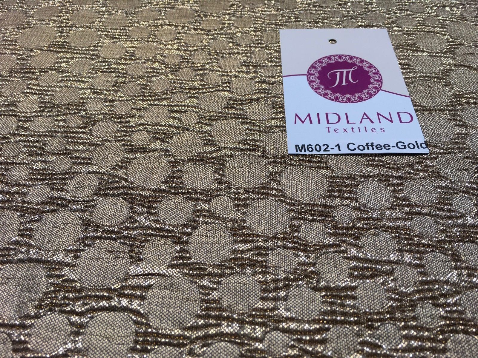 Metallic Corduroy Foil Lame Fabric 1 way stretch 58' wide M602 Mtex - Midland Textiles & Fabric