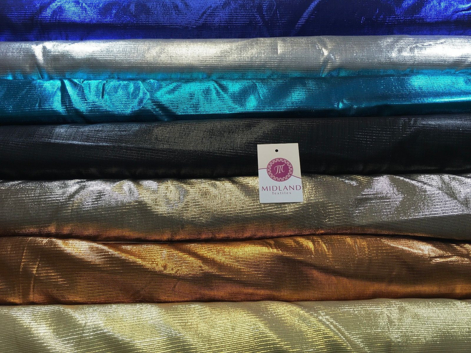 Metallic Textured Foil Lame Dress Craft Fabric 58' wide M102 Mtex - Midland Textiles & Fabric