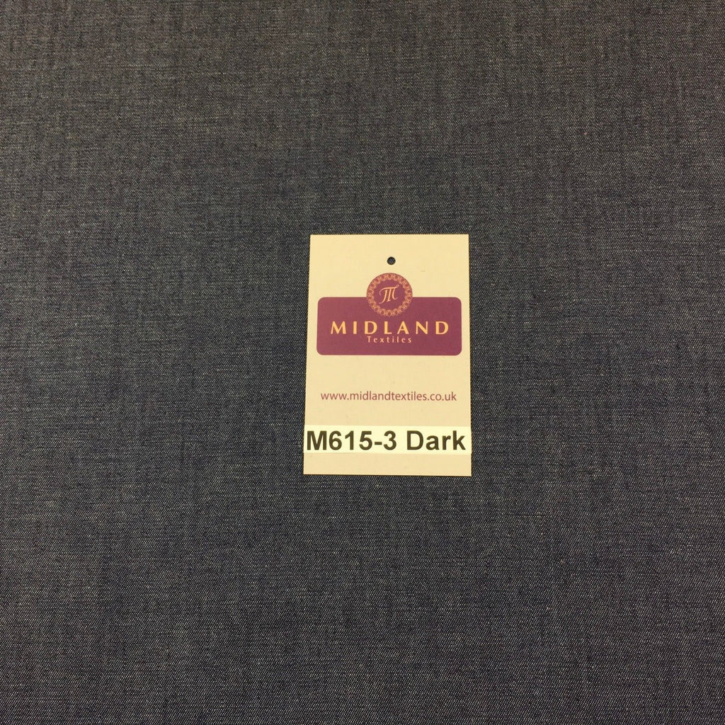 4oz Washed Denim Light-medium-dark blue 100% Cotton Fabric 146cm wide  M615 Mtex - Midland Textiles & Fabric