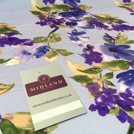 Silky Smooth Floral Satin Dress, Scarf fabric 58" Wide M727 Mtex - Midland Textiles & Fabric