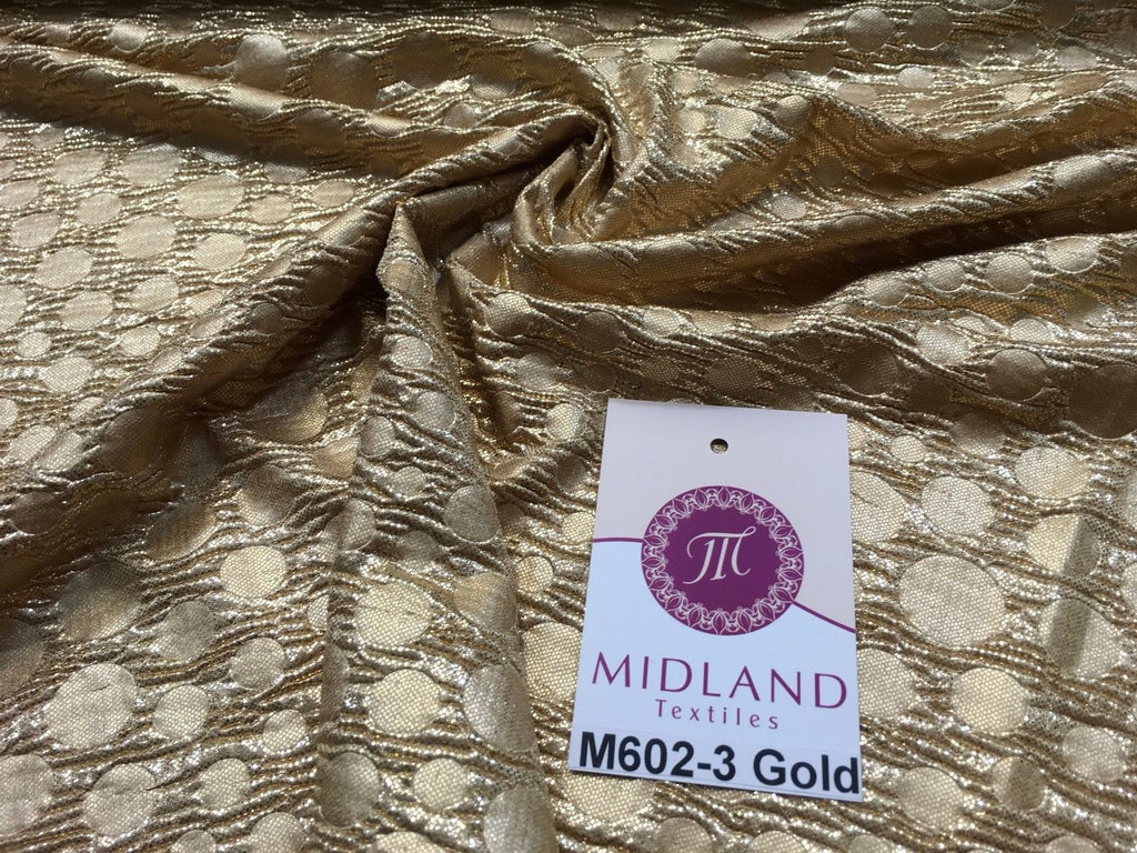 Metallic Corduroy Foil Lame Fabric 1 way stretch 58