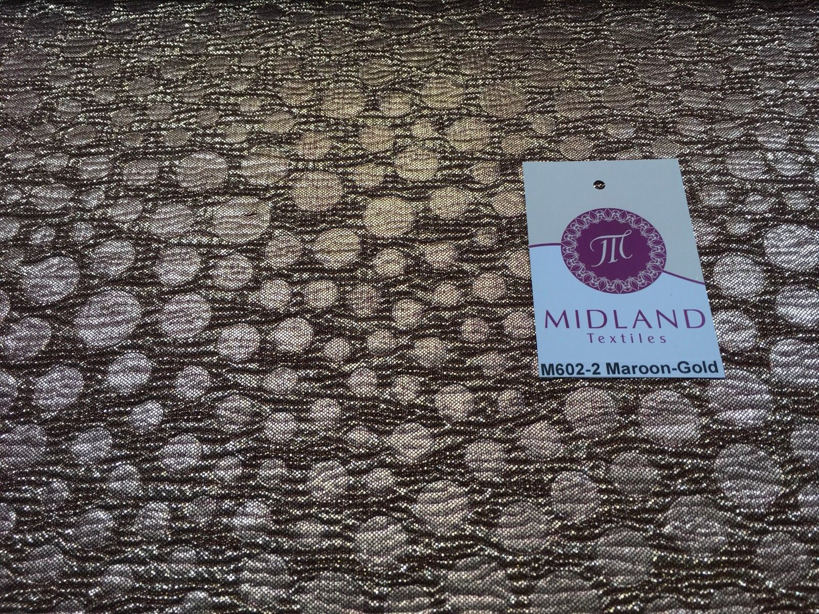 Metallic Corduroy Foil Lame Fabric 1 way stretch 58' wide M602 Mtex - Midland Textiles & Fabric