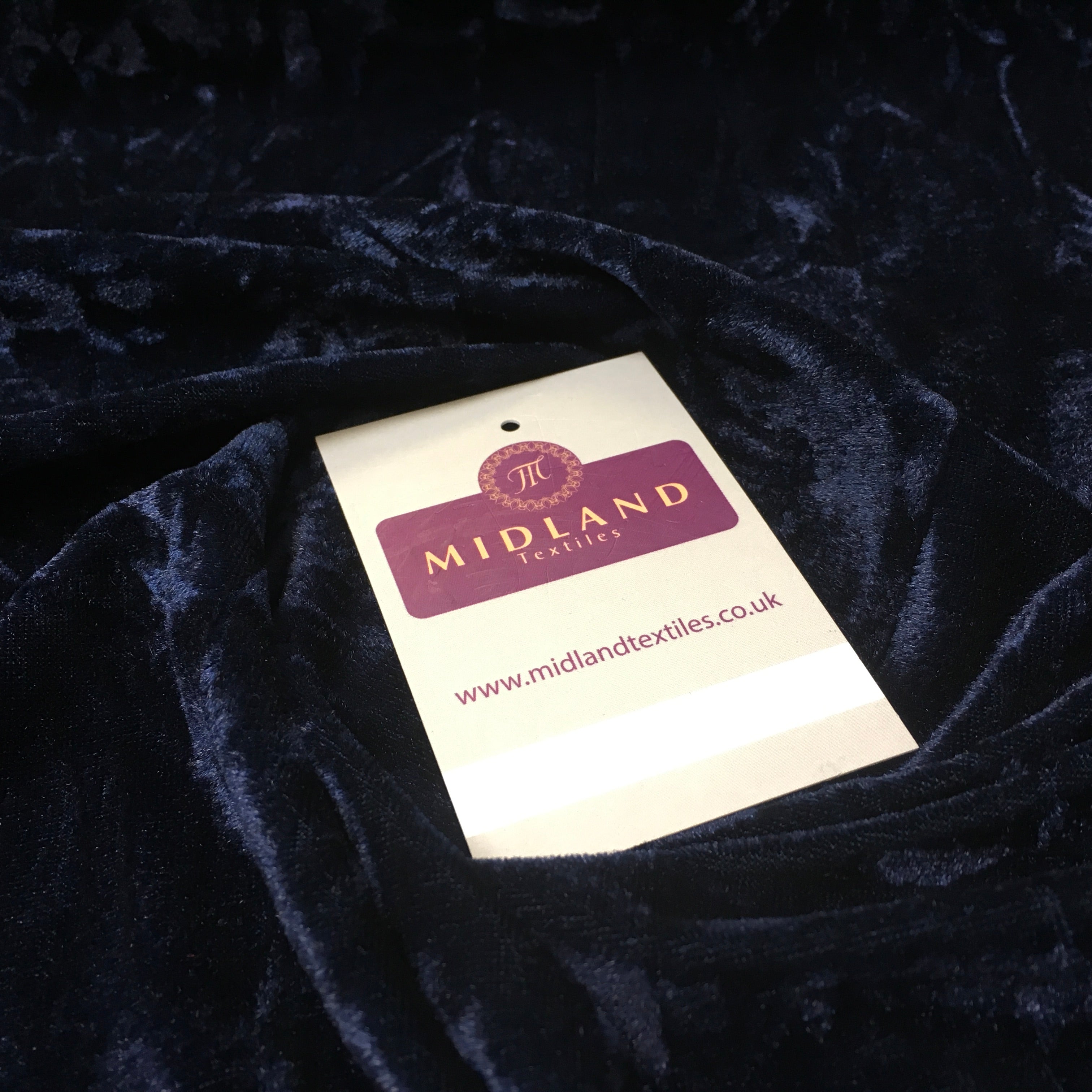 Crushed Creased Ice Velvet One way stretch Dress Fabric 58' M607 Mtex