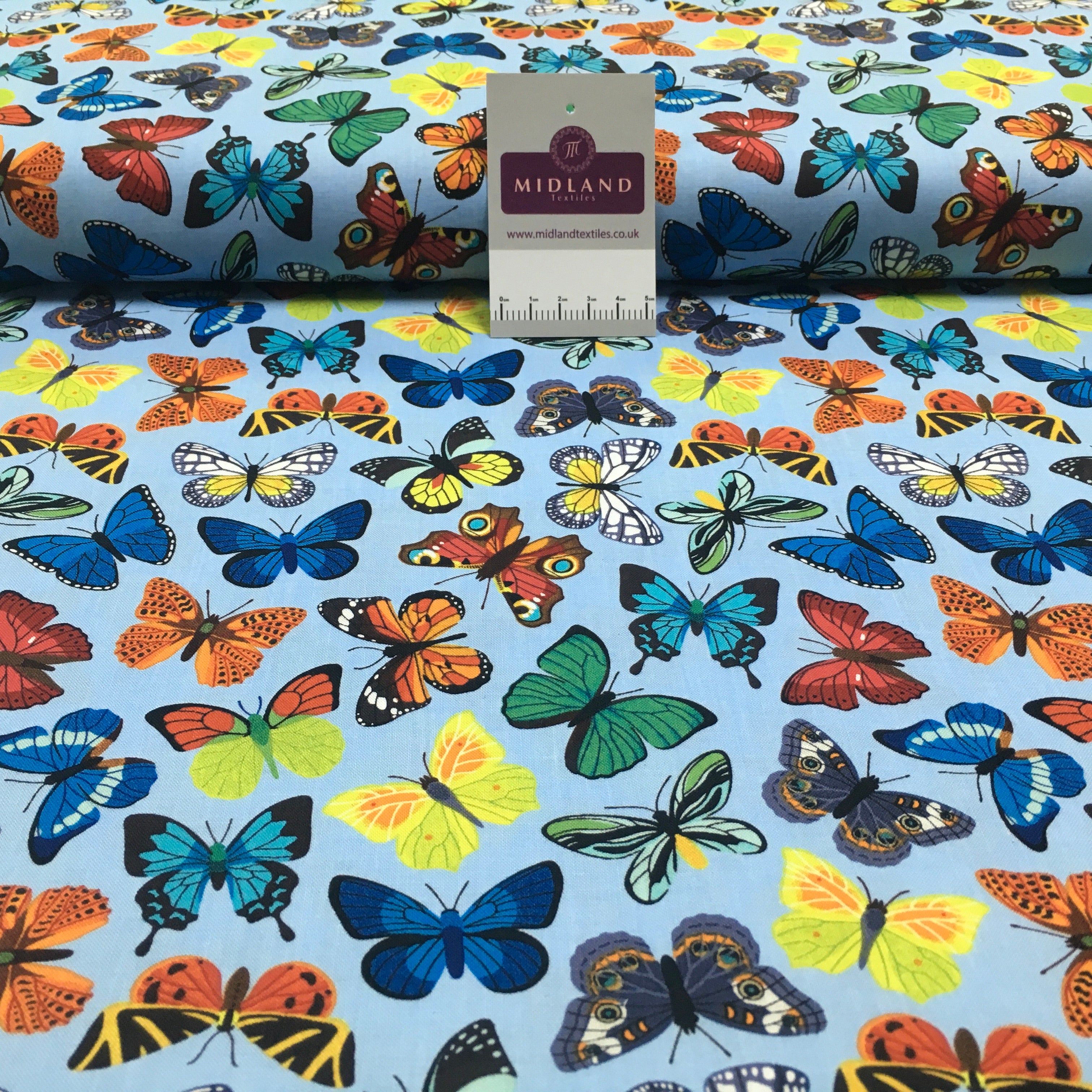 Butterfly printed Korean 100% cotton Patchwork craft mask Fabric MD1415 Mtex