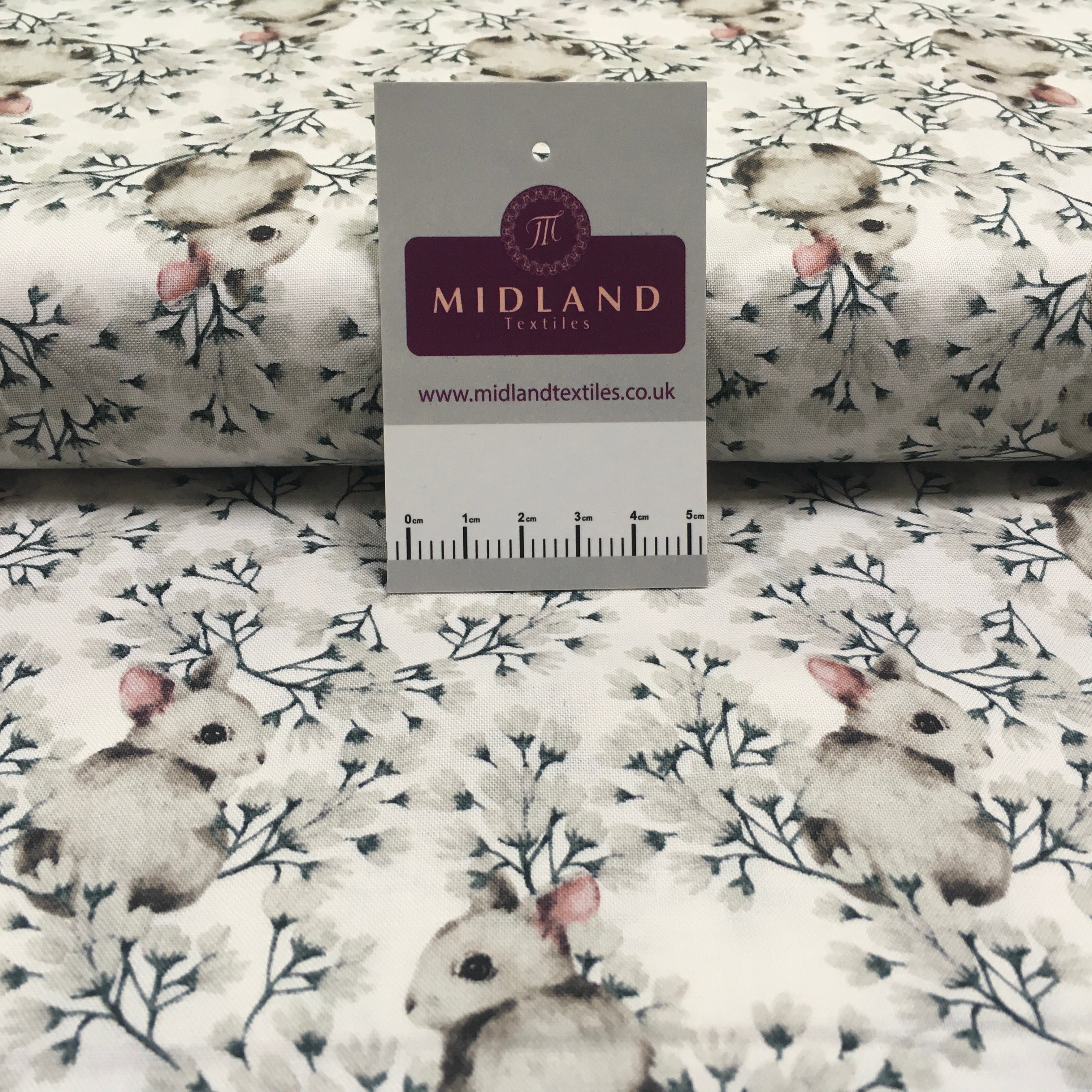 Bunny Rabbit printed Korean 100% cotton Patchwork craft mask Fabric MD1416 Mtex