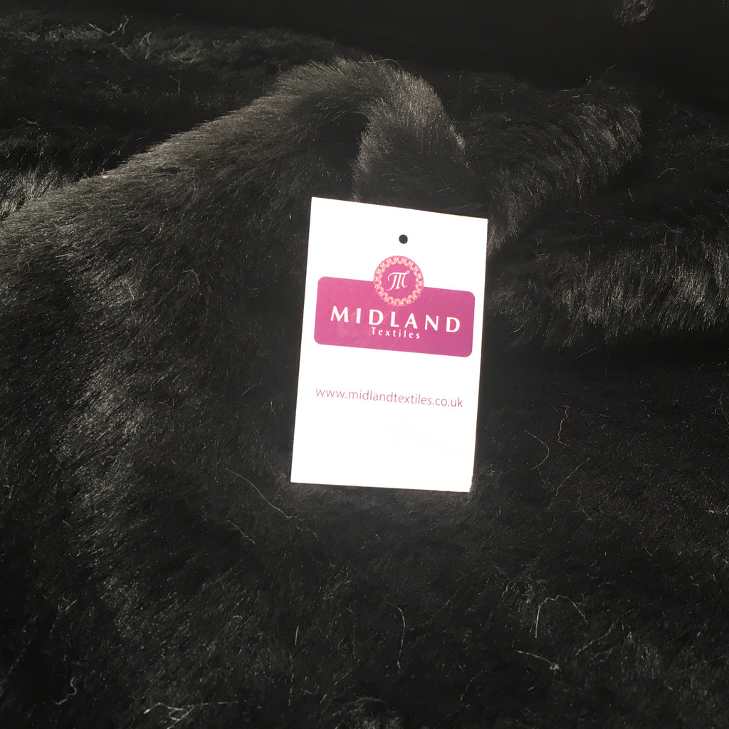 Plain Faux Fur 14 mm soft pile ideal for Clothing, throws Fabric 58