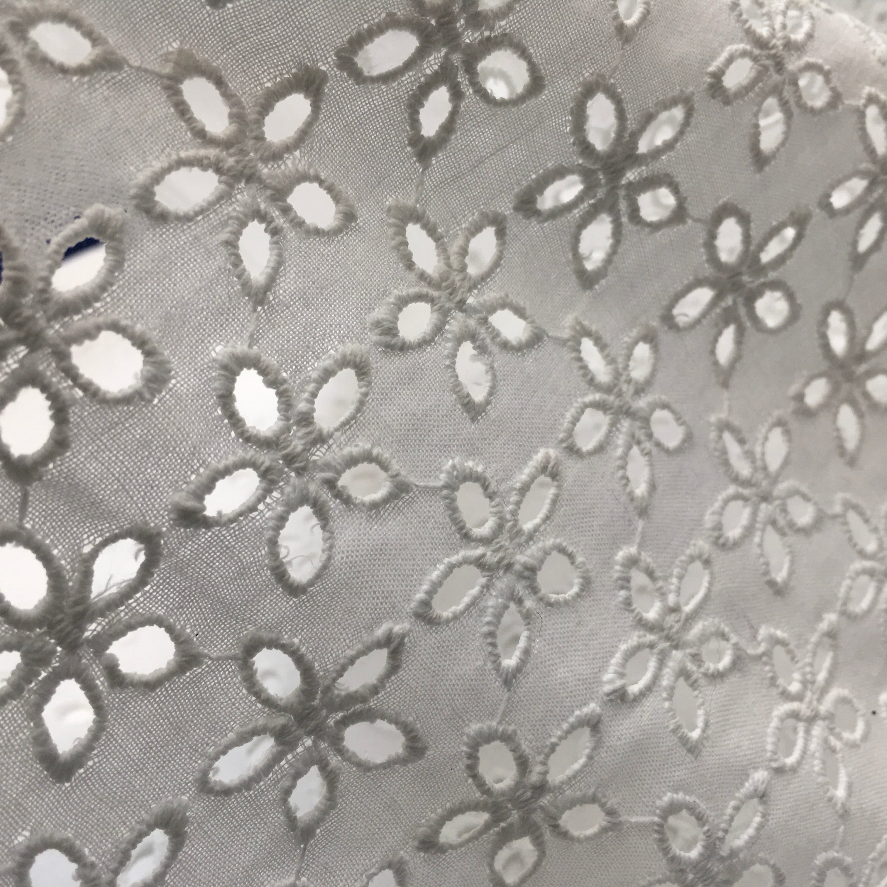 Broderie Anglaise cotton eyelet lace Fabric 55' Wide M992