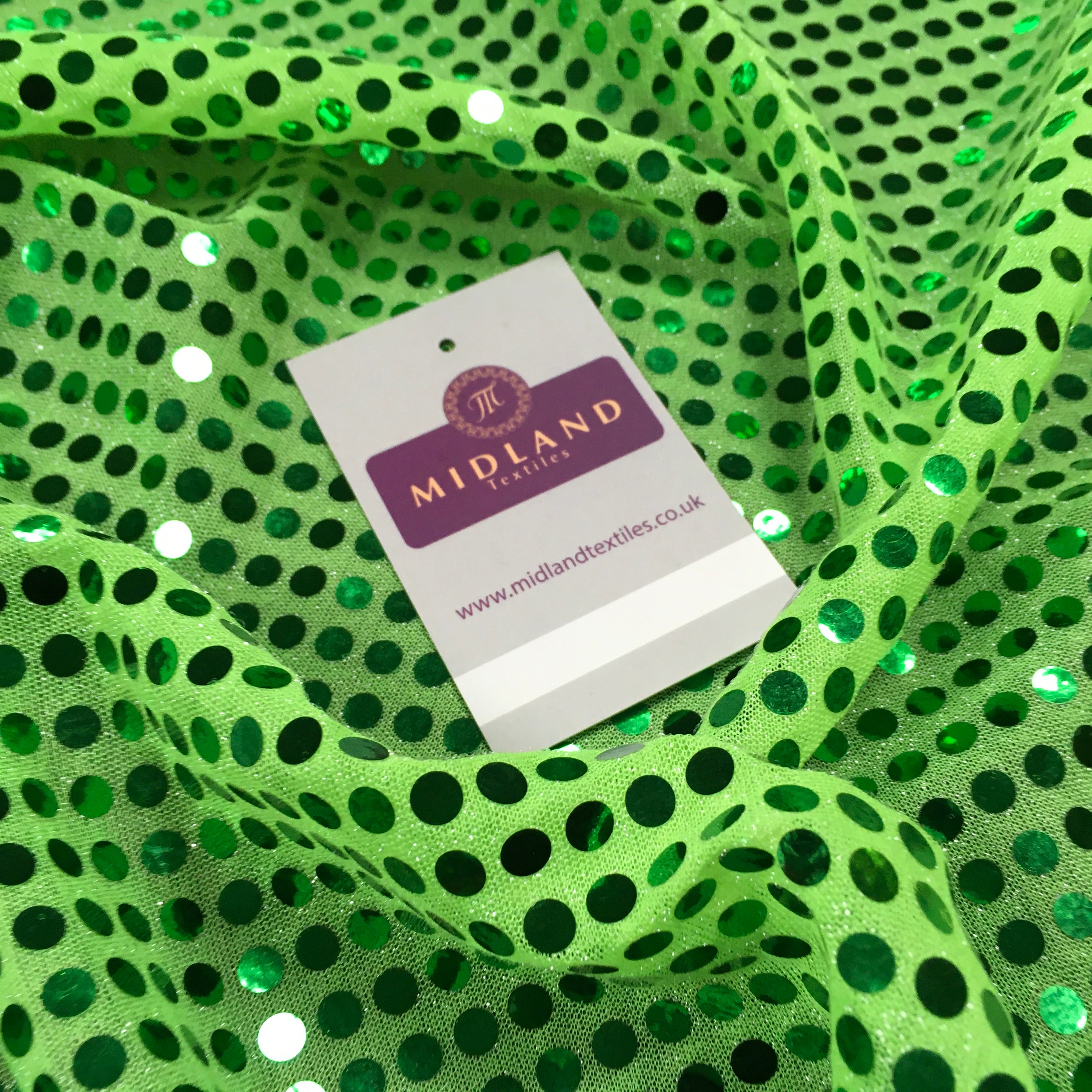 6mm Sequin fabric shiny sparkly material fancy dress costume Per Metre M63 Mtex