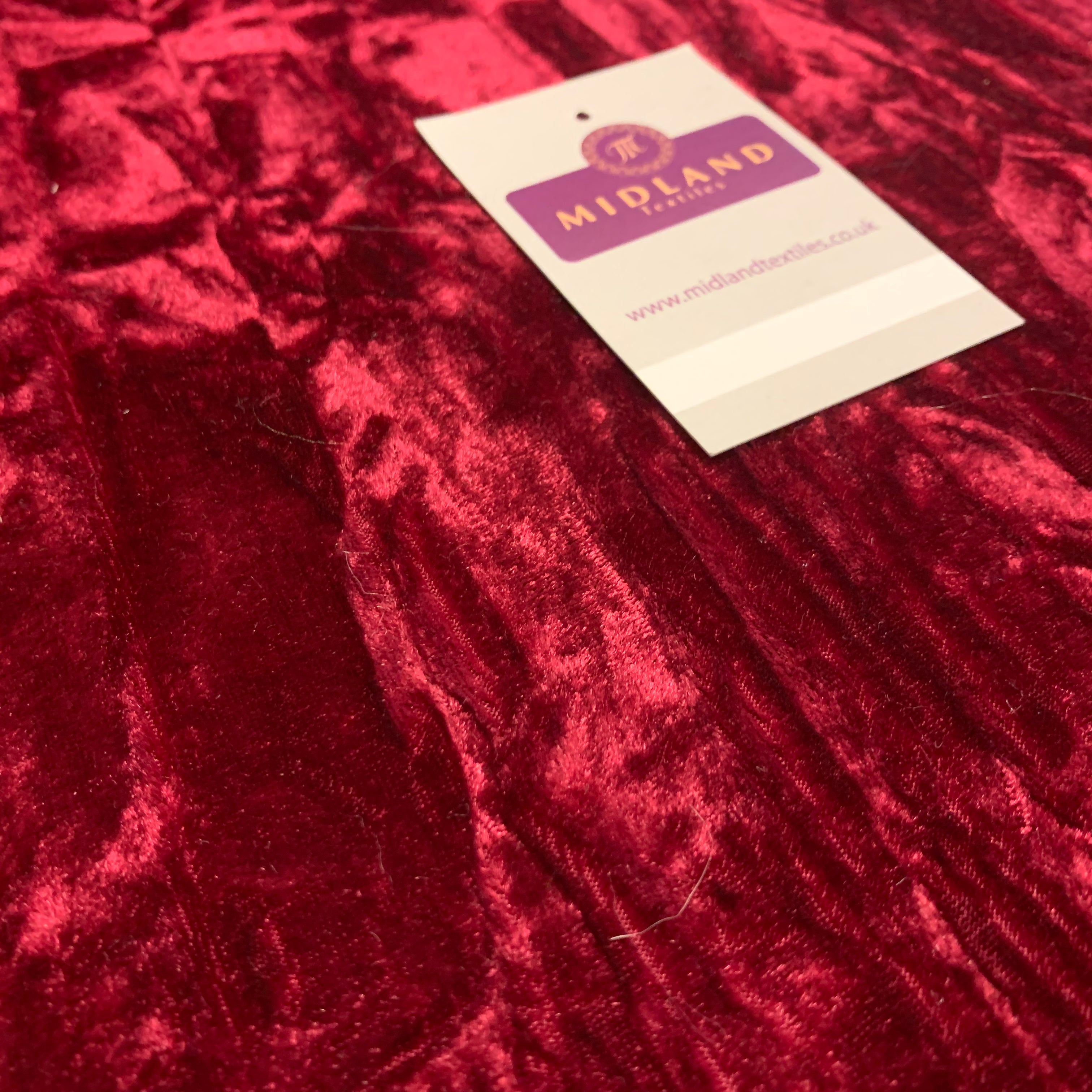 Crushed Creased Ice Velvet One way stretch Dress Fabric 58' M607 Mtex