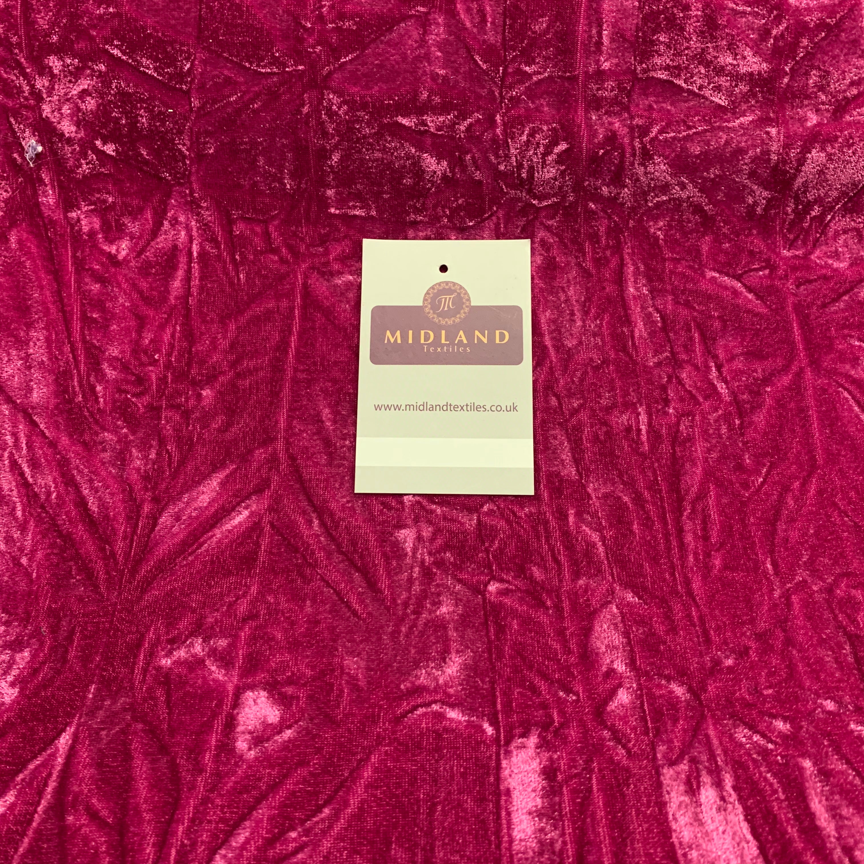 Crushed Creased Ice Velvet One way stretch Dress Fabric 58' M607 Mtex