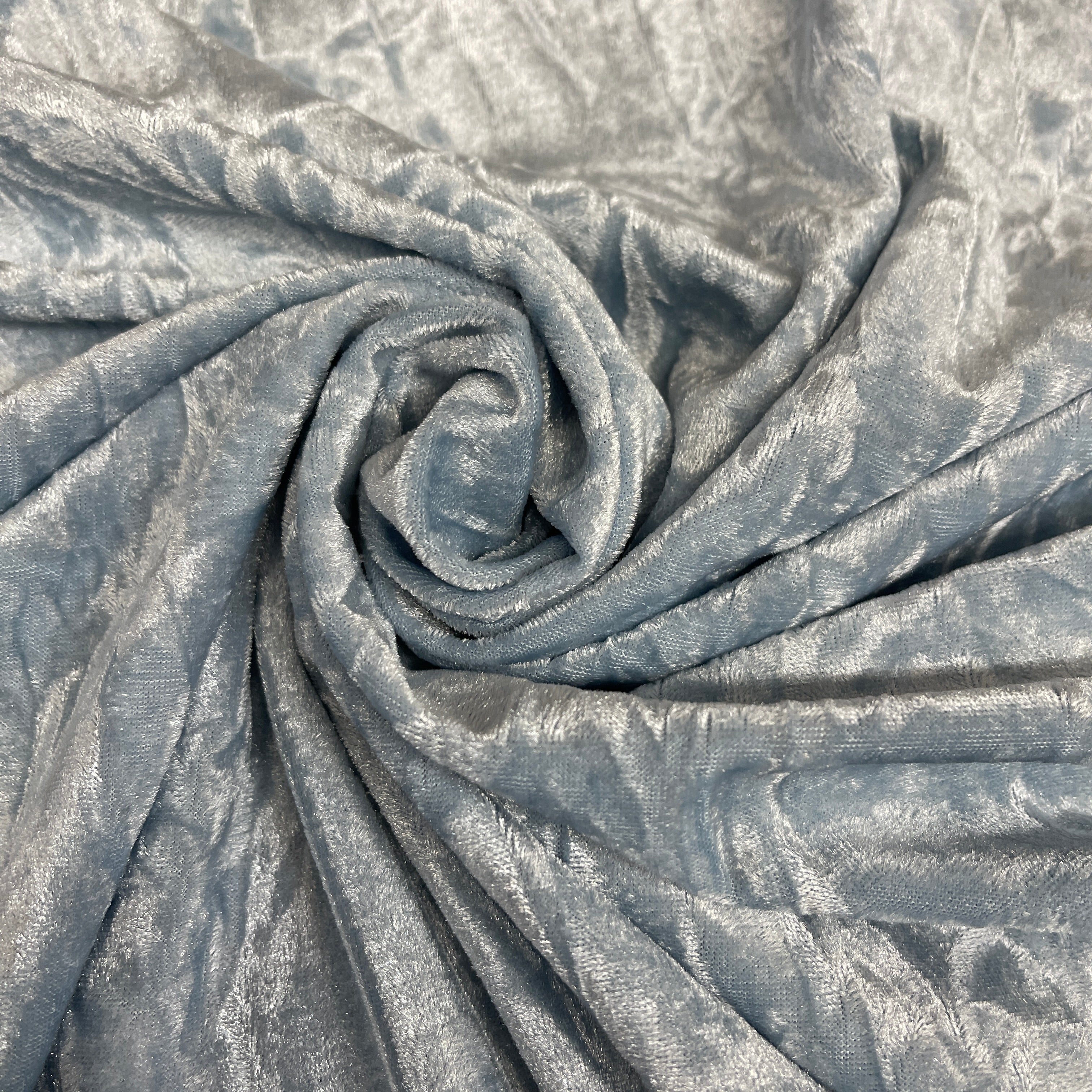 Crushed Creased Ice Velvet One way stretch Dress Fabric 58' M607 Mtex