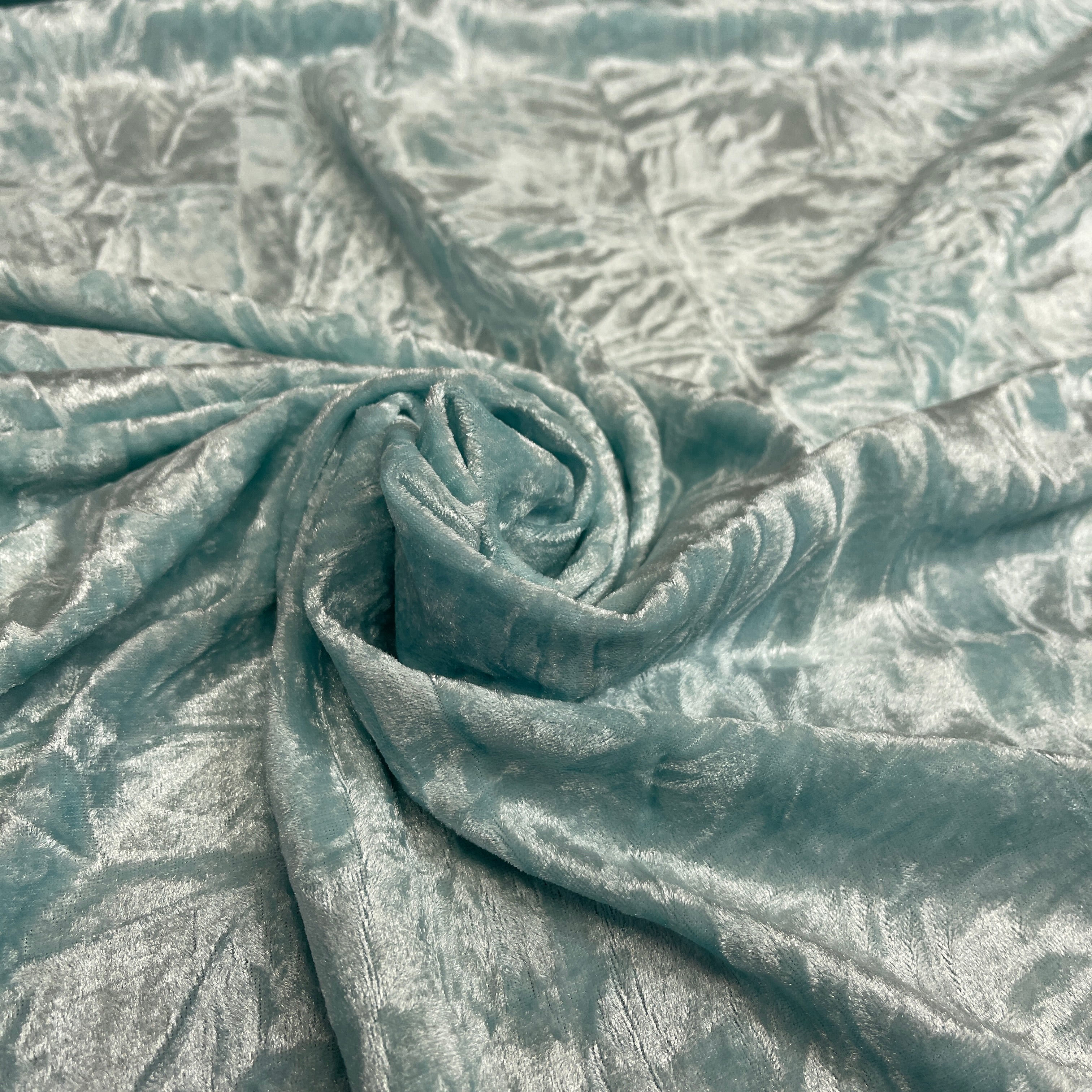 Crushed Creased Ice Velvet One way stretch Dress Fabric 58' M607 Mtex