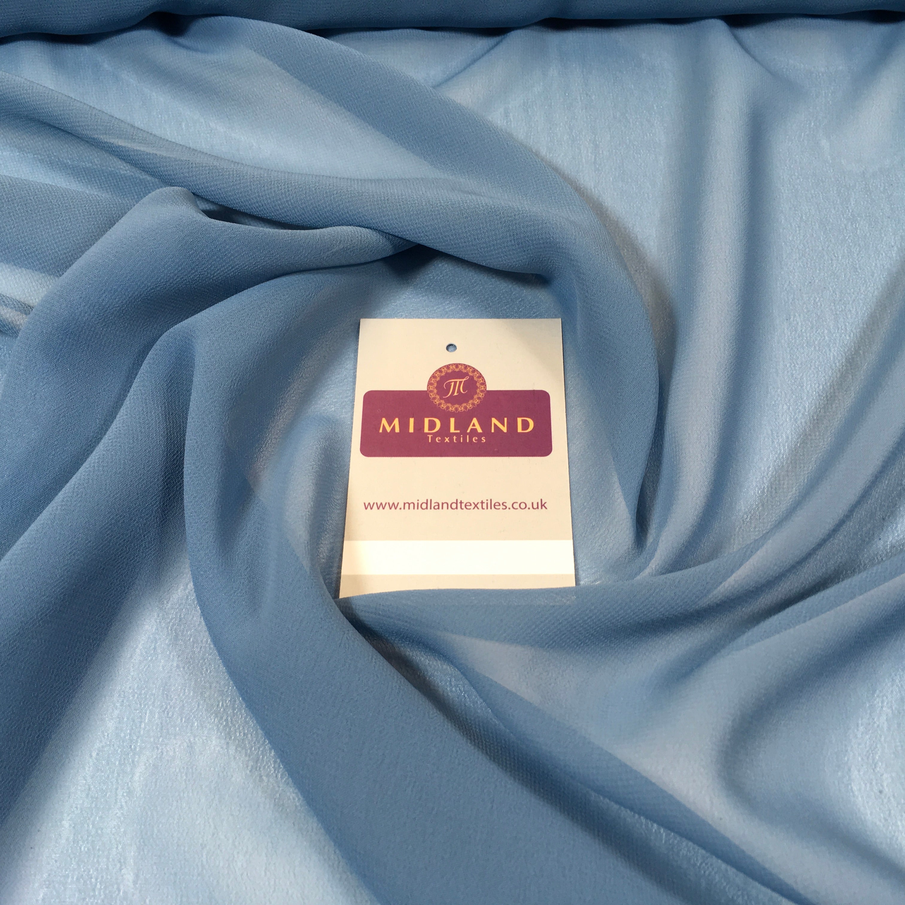 Samples Only of Hi-Multi Caress Chiffon Sheer Fabric Semi-Transparent  M608 Mtex