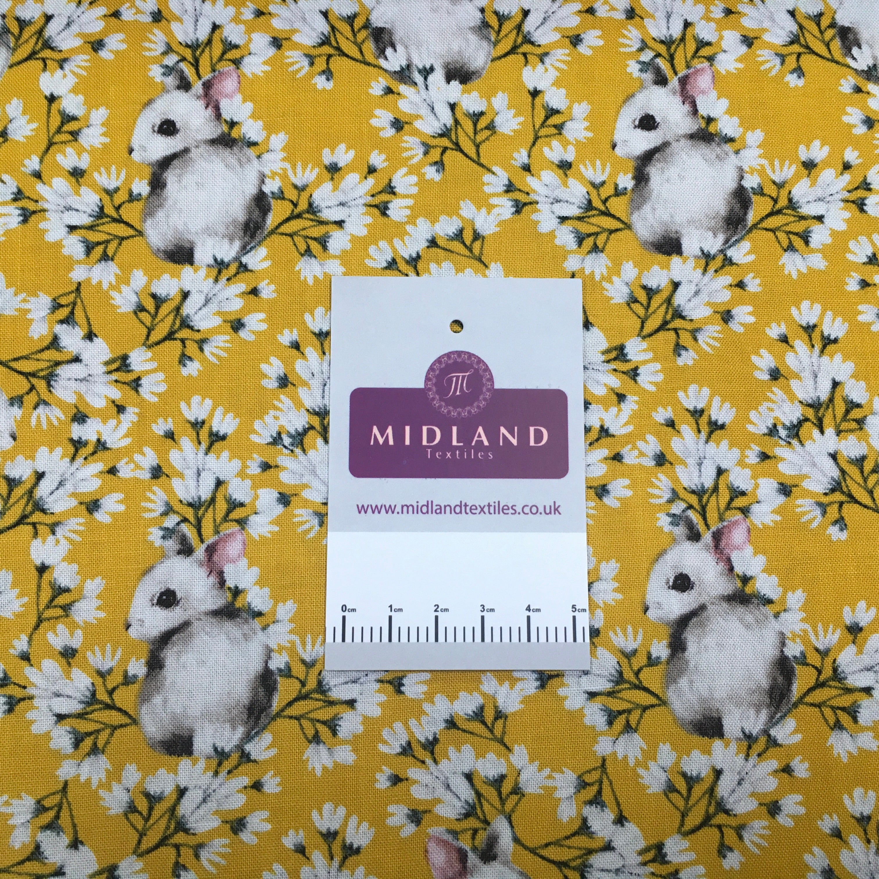 Bunny Rabbit printed Korean 100% cotton Patchwork craft mask Fabric MD1416 Mtex