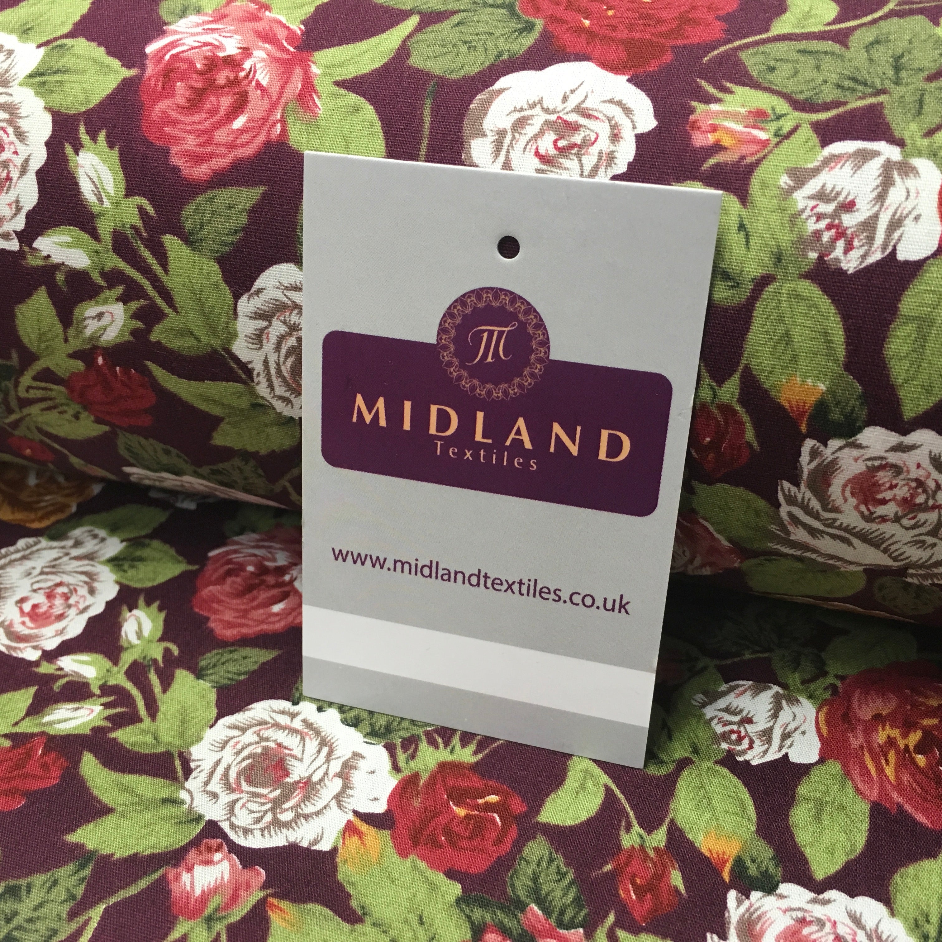 Floral Vintage Shabby Chic Printed 100% Cotton Fabric 58' Wide MA911 Mtex