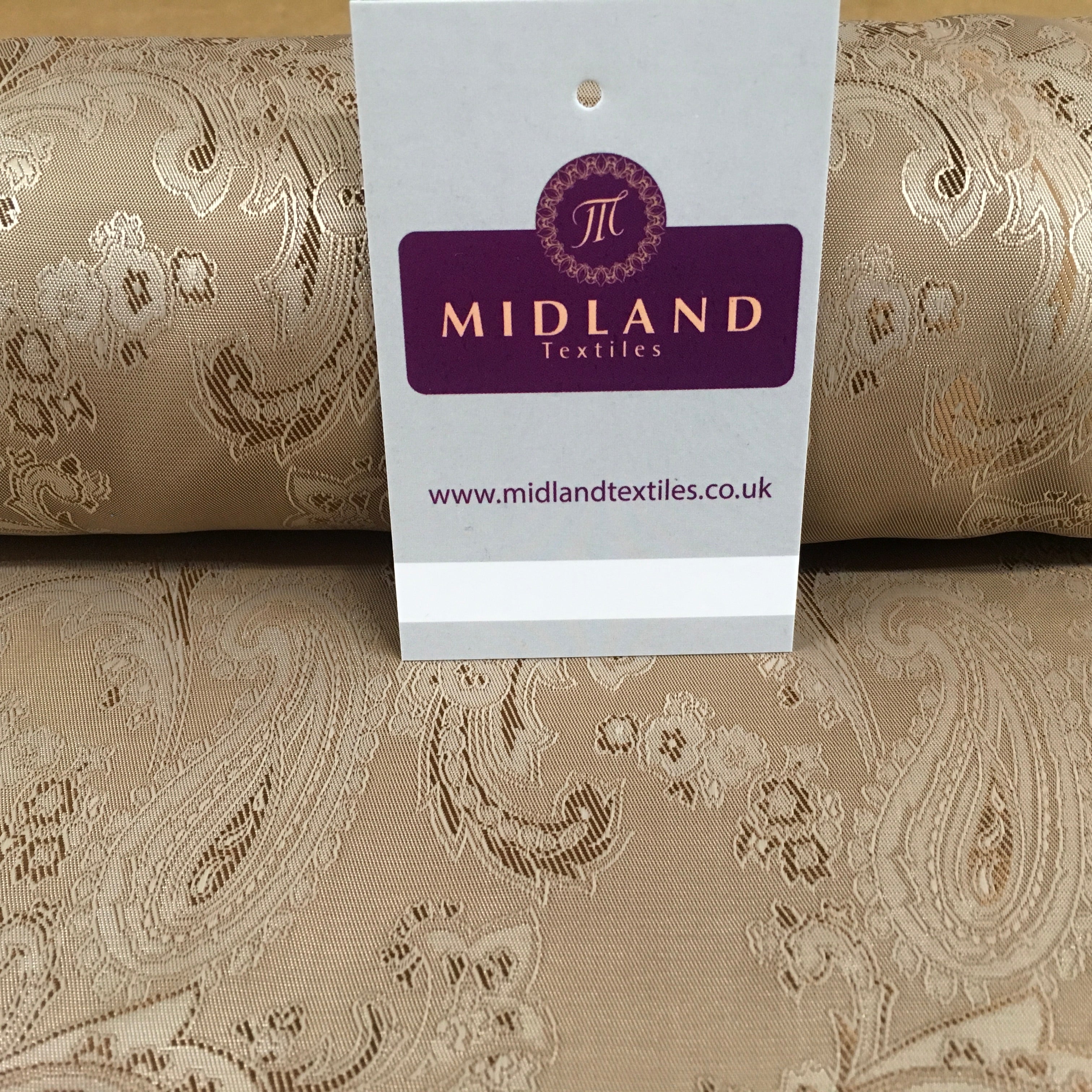 Two Toned Paisley Metallic Jacquard Lining perfect for ties 56' Wide M771 Mtex