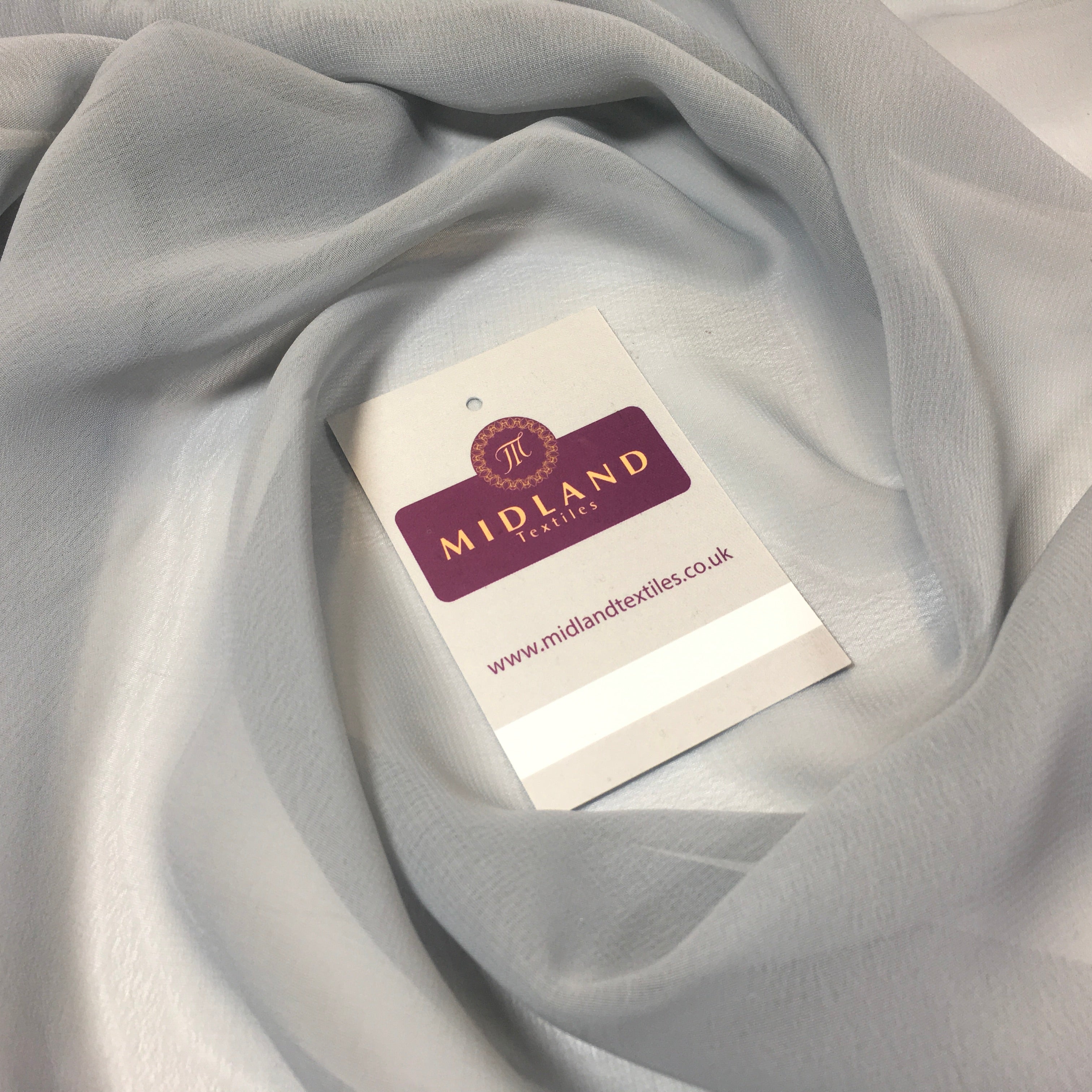 Samples Only of Hi-Multi Caress Chiffon Sheer Fabric Semi-Transparent  M608 Mtex