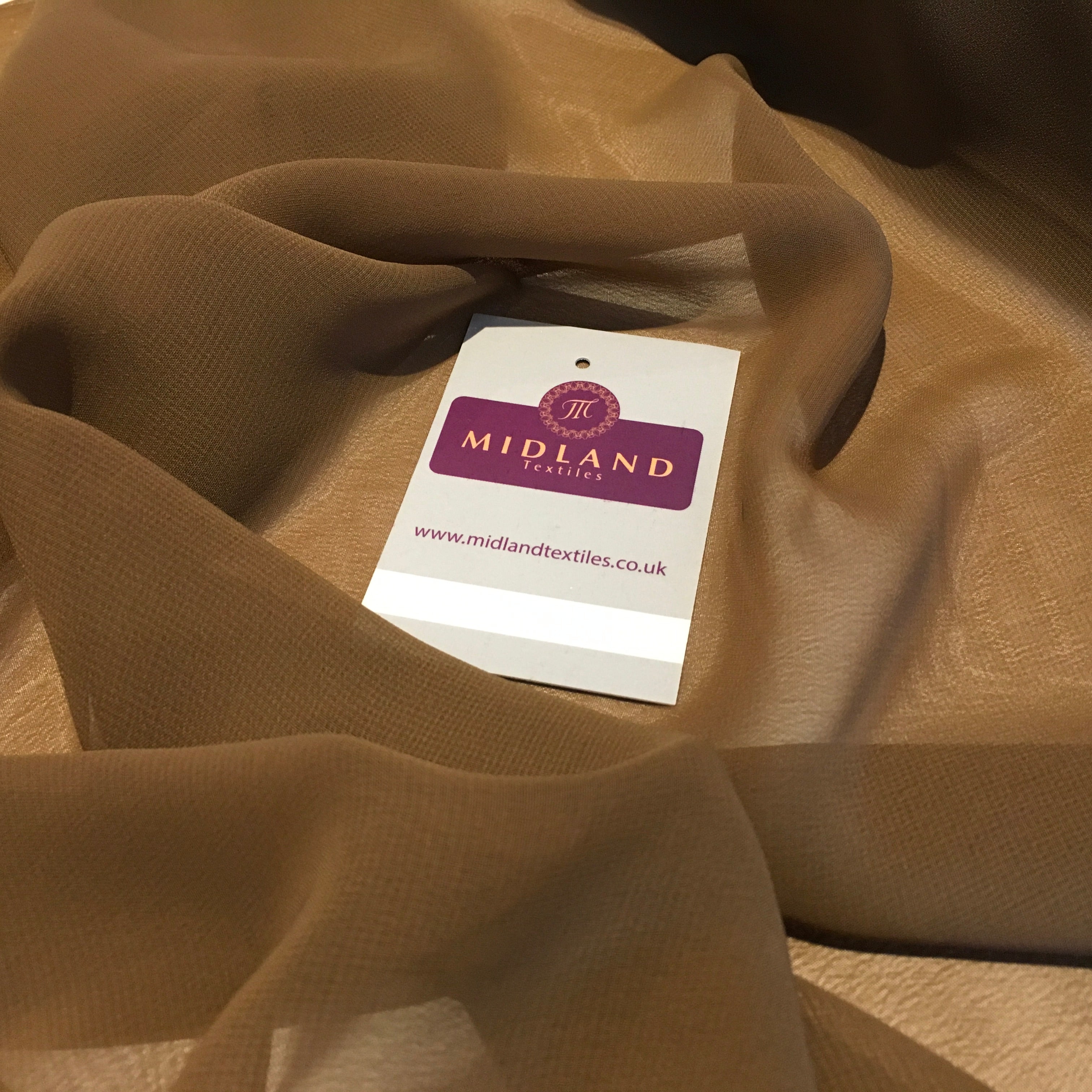 Samples Only of Hi-Multi Caress Chiffon Sheer Fabric Semi-Transparent  M608 Mtex