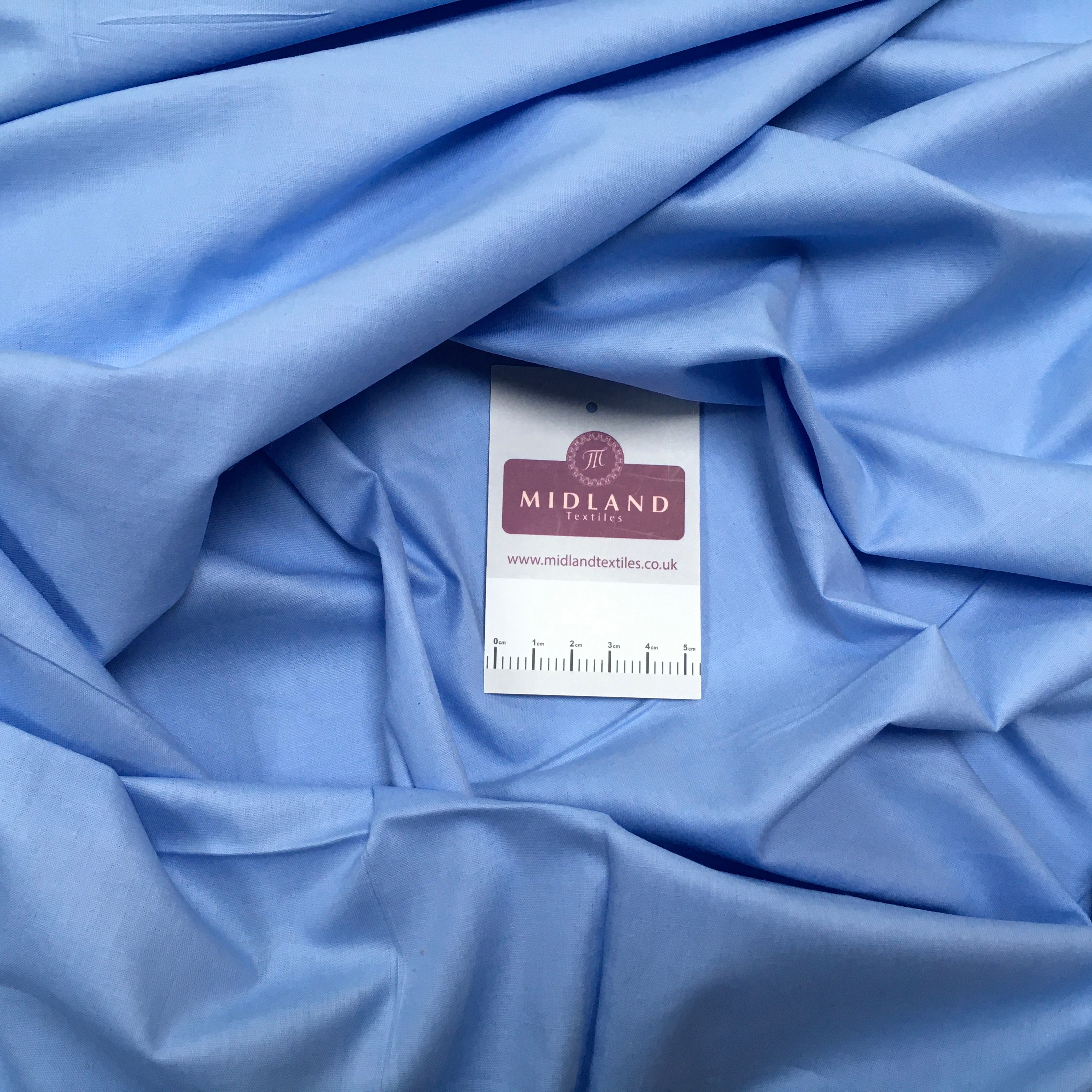 100% Cambric Egyptian Cotton Plain Poplin Fabric sold Per metre M1482
