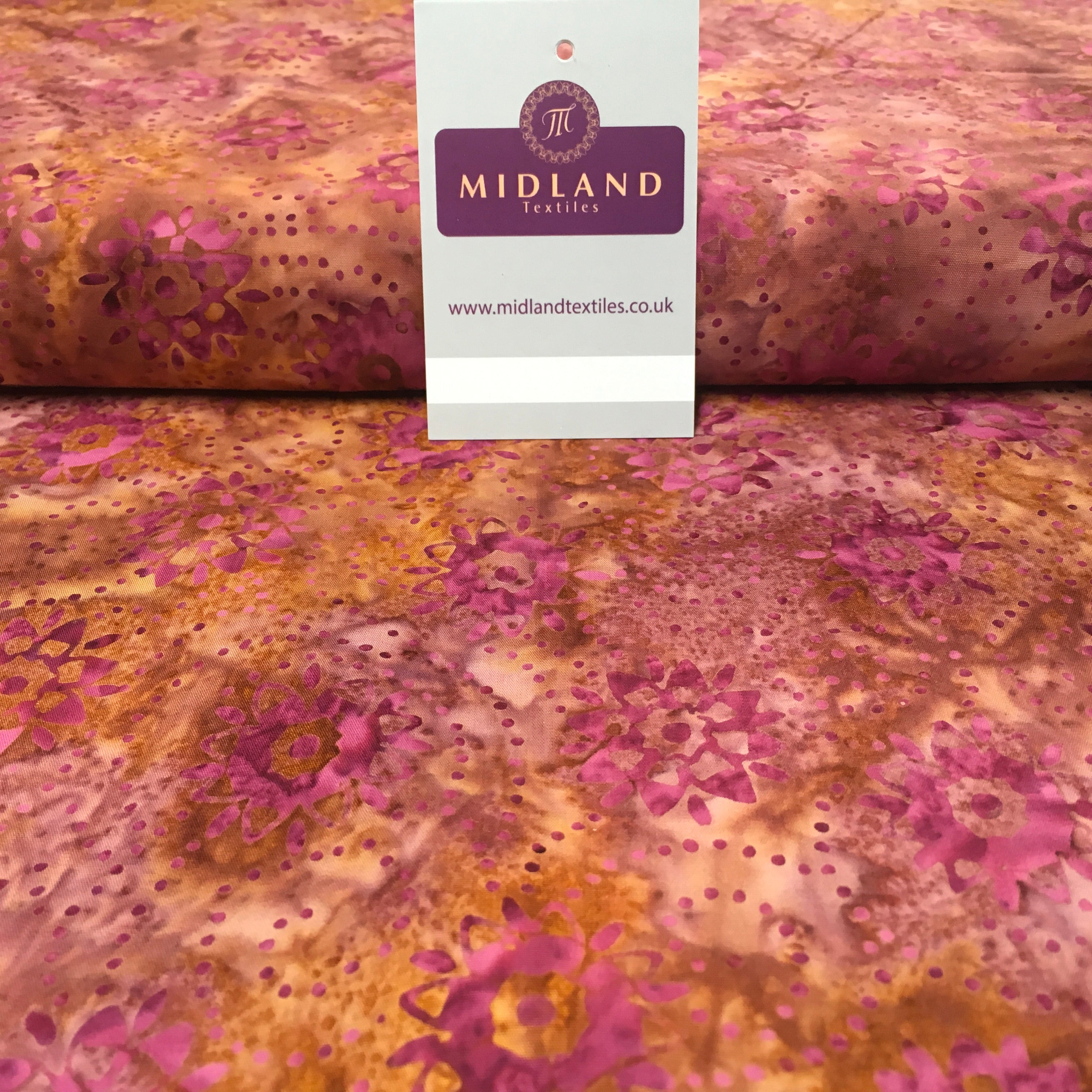 Clog Tie Dye Bali Batik 100% Cotton patchwork Fabric 44' Wide MK900 Mtex Teal A / Sample