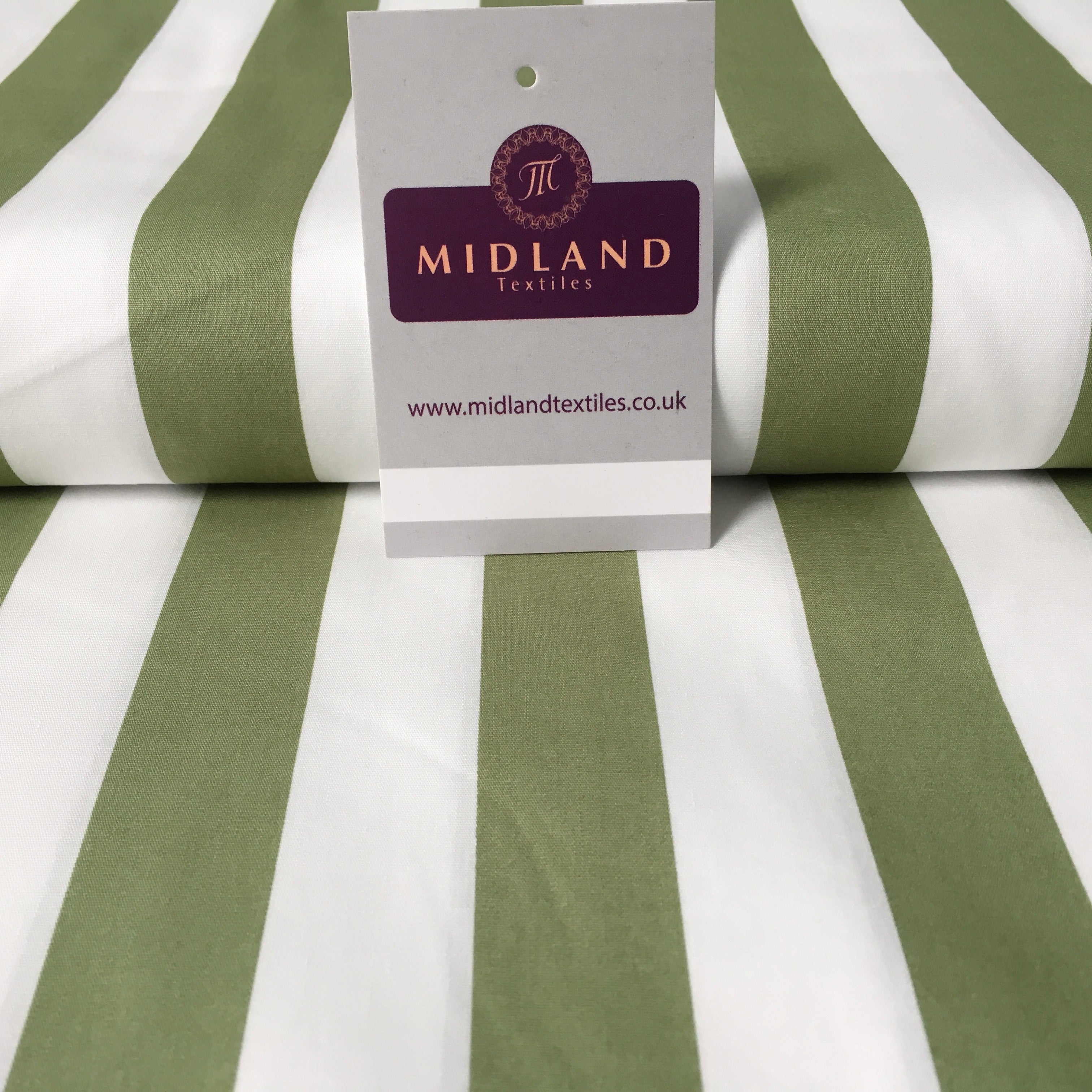 2.5cm Candy Stripped Cotton Poplin shirting, dress Fabric 44' wide MK898 Mtex