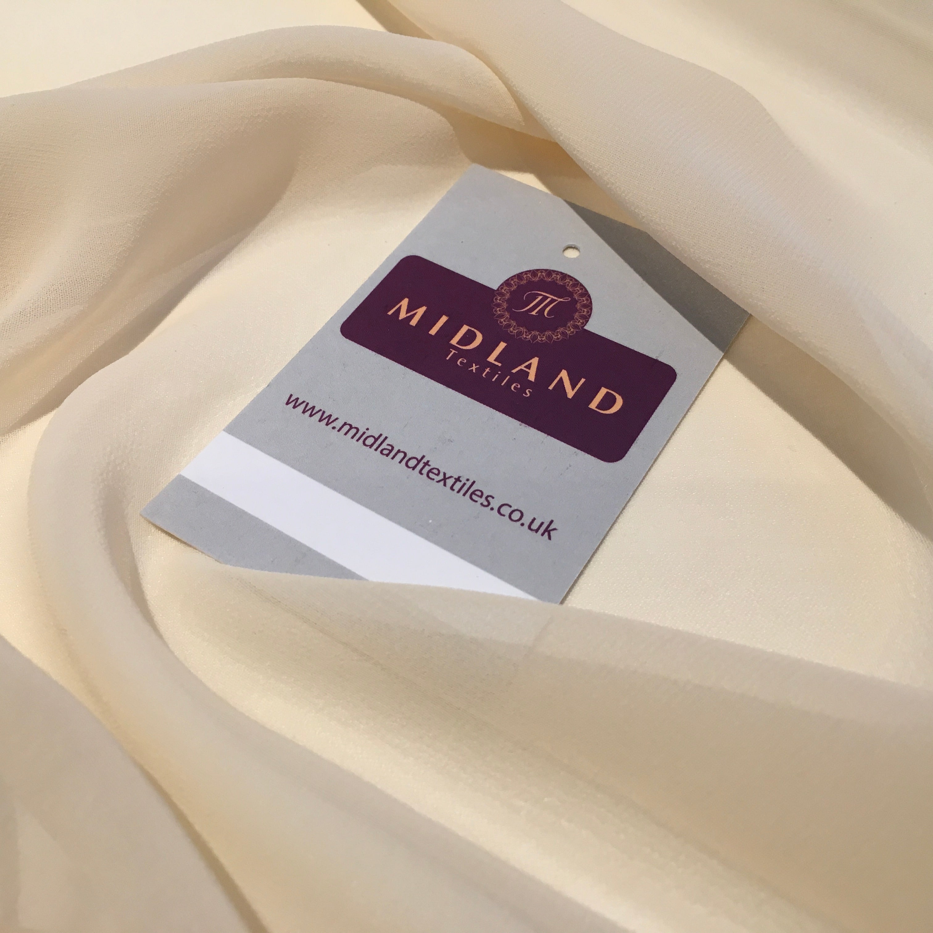 Samples Only of Hi-Multi Caress Chiffon Sheer Fabric Semi-Transparent  M608 Mtex