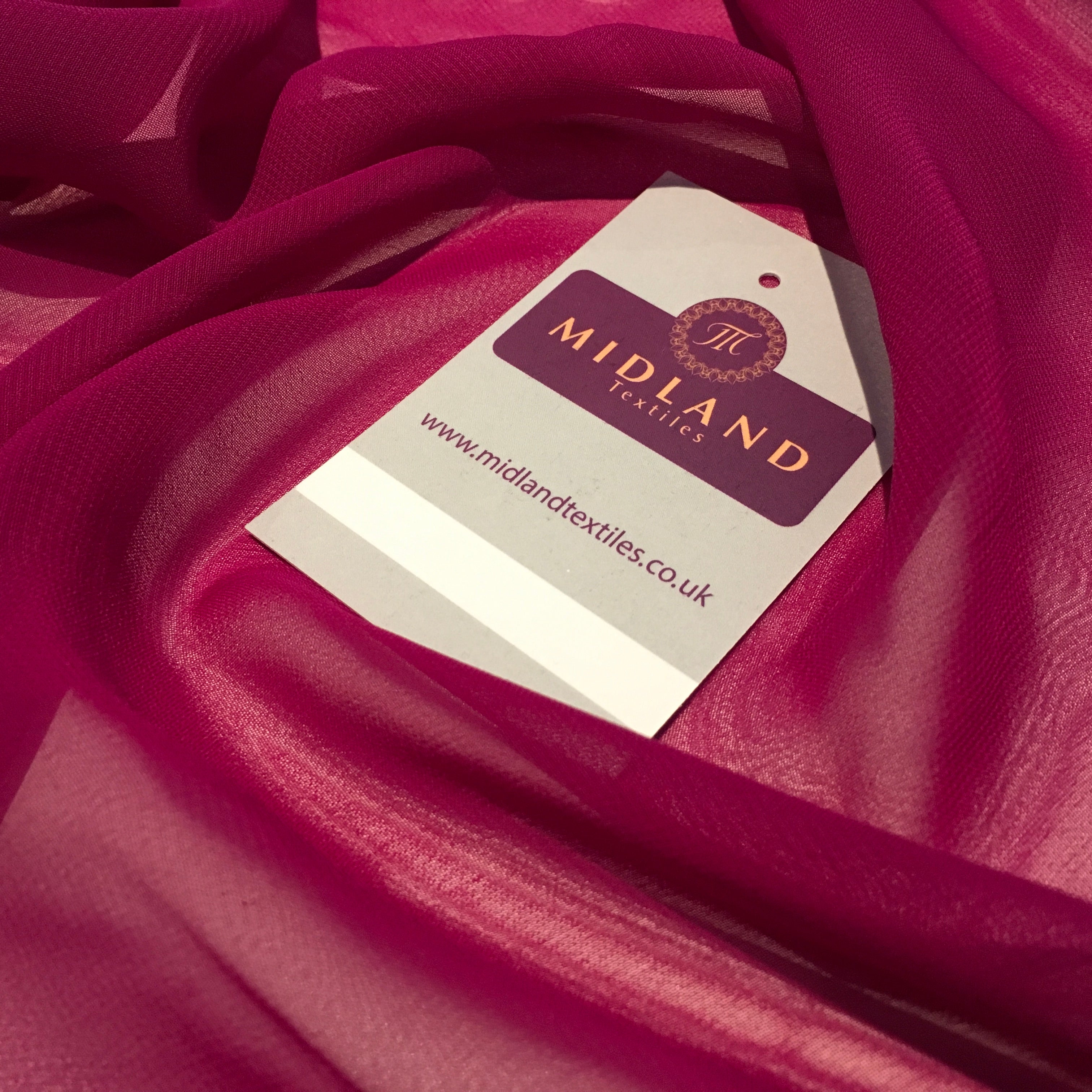 Samples Only of Hi-Multi Caress Chiffon Sheer Fabric Semi-Transparent  M608 Mtex