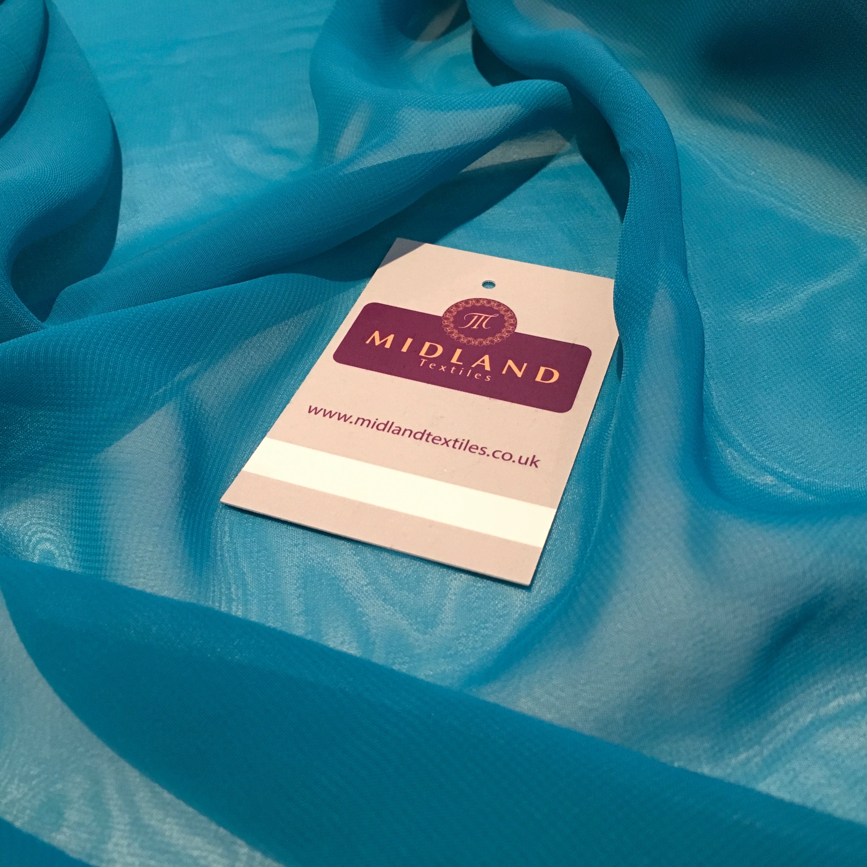 Samples Only of Hi-Multi Caress Chiffon Sheer Fabric Semi-Transparent  M608 Mtex