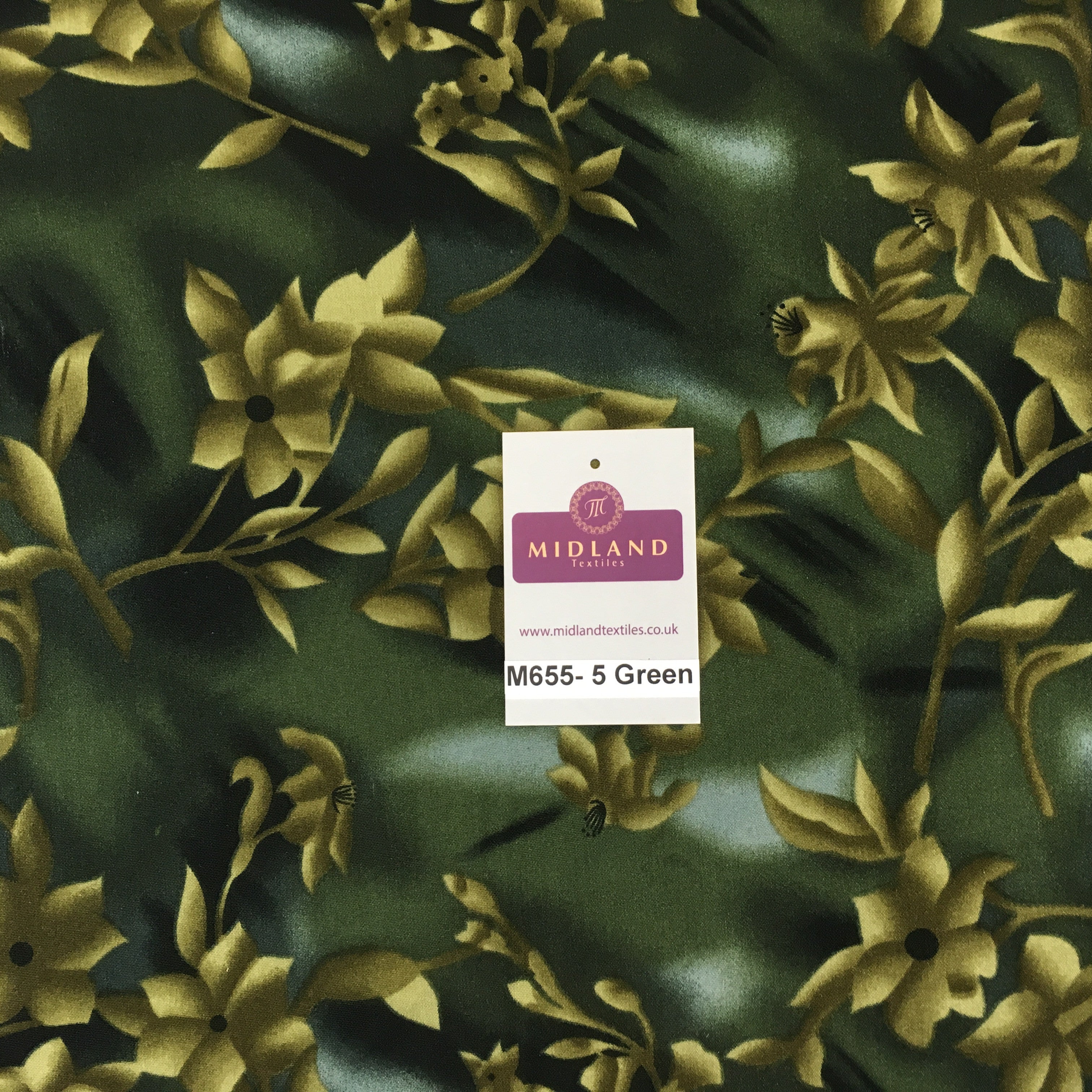 Floral two tonal Shaded peach crepe polyester dress fabric 58' M655 Mtex - Midland Textiles & Fabric