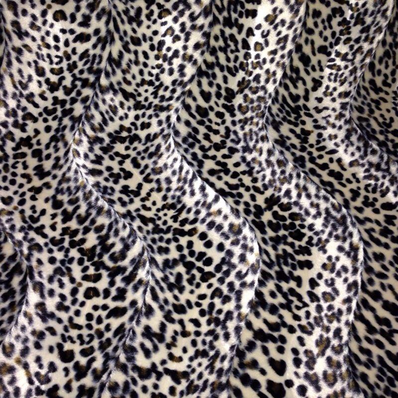 2025 ANIMAL PRINT VELBOA FAUX FUR VELOUR FABRIC CRAFT MATERIAL 60' WIDE M220