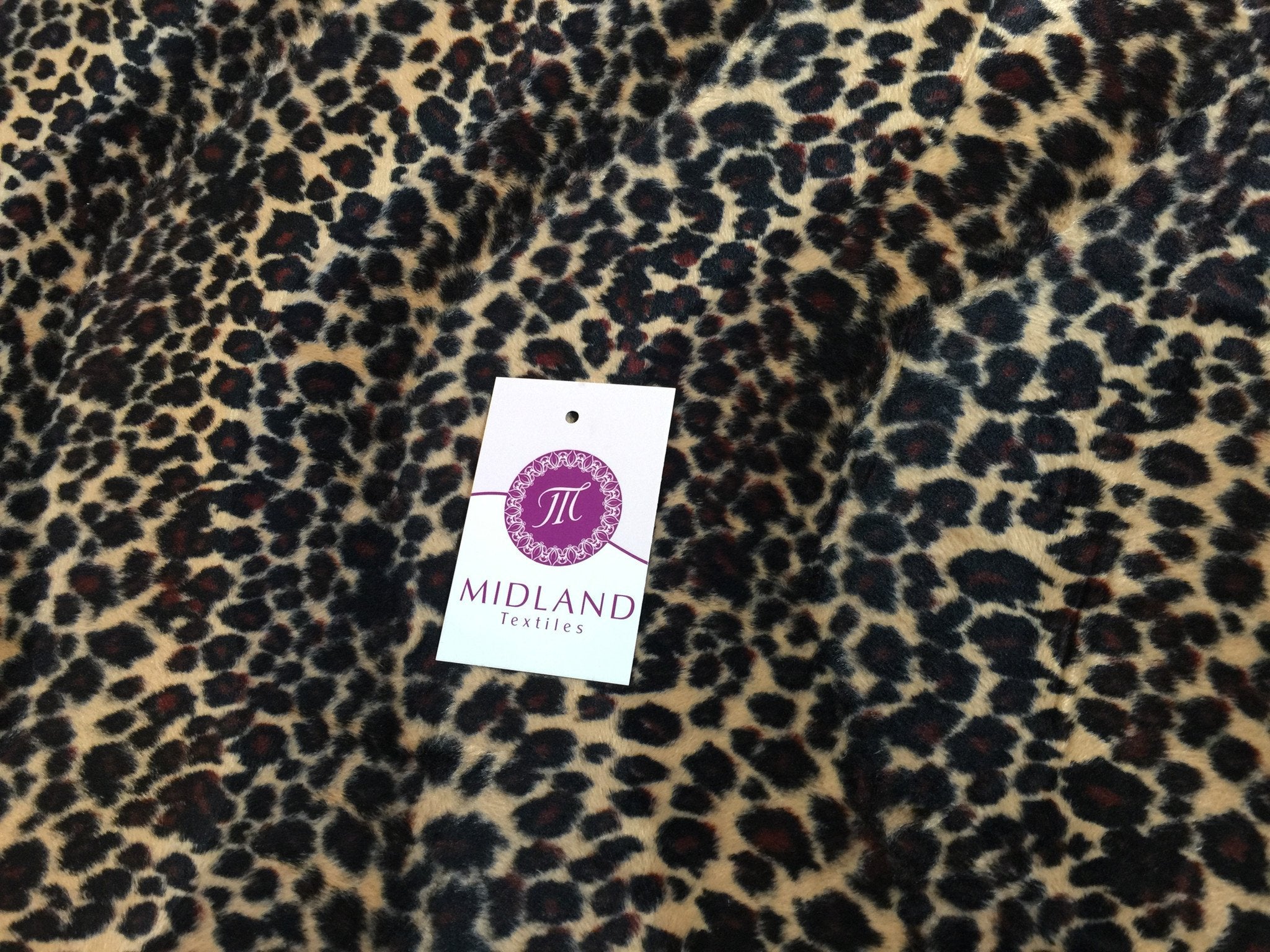 2025 ANIMAL PRINT VELBOA FAUX FUR VELOUR FABRIC CRAFT MATERIAL 60' WIDE M220