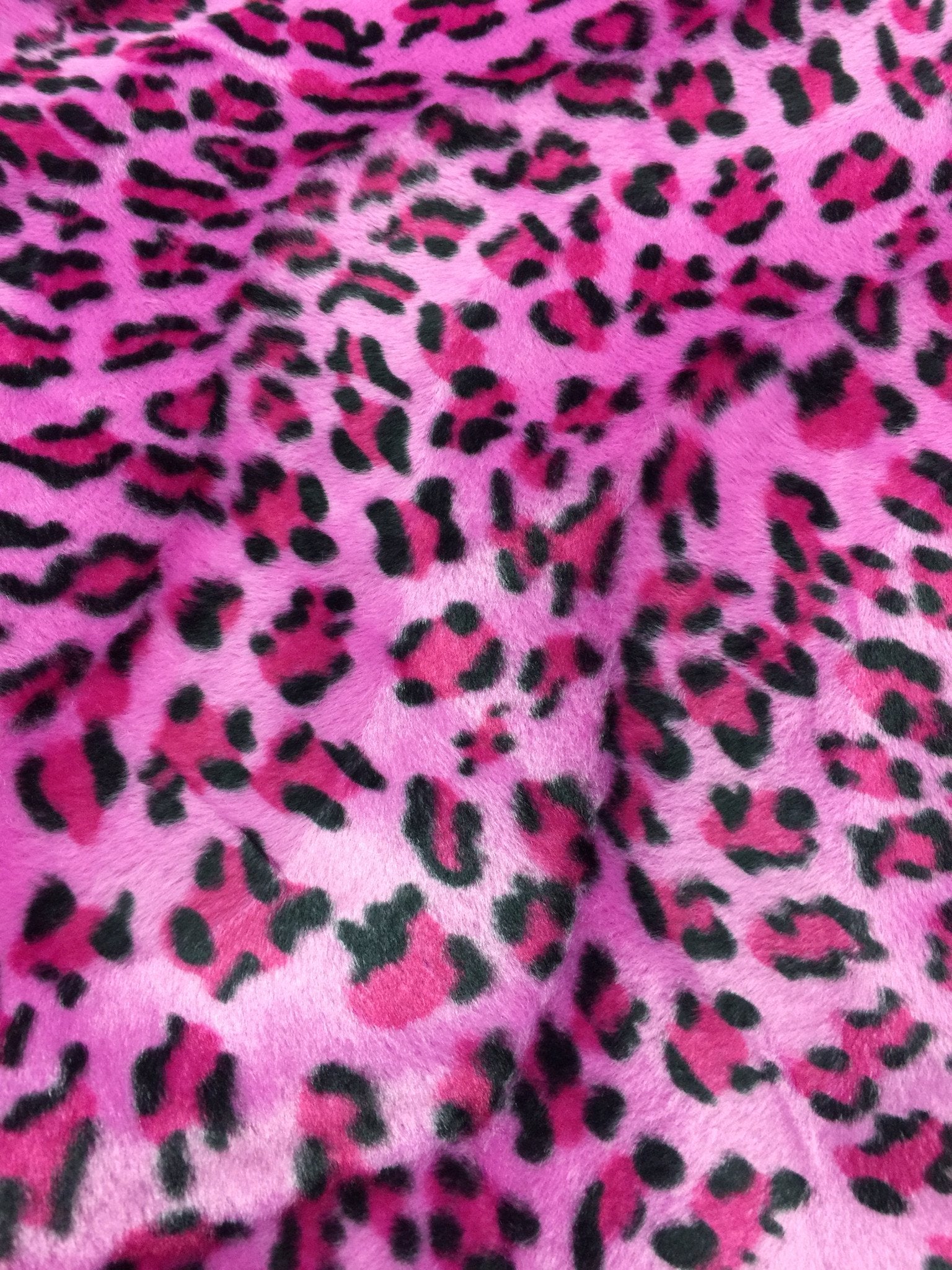 2025 ANIMAL PRINT VELBOA FAUX FUR VELOUR FABRIC CRAFT MATERIAL 60' WIDE M220