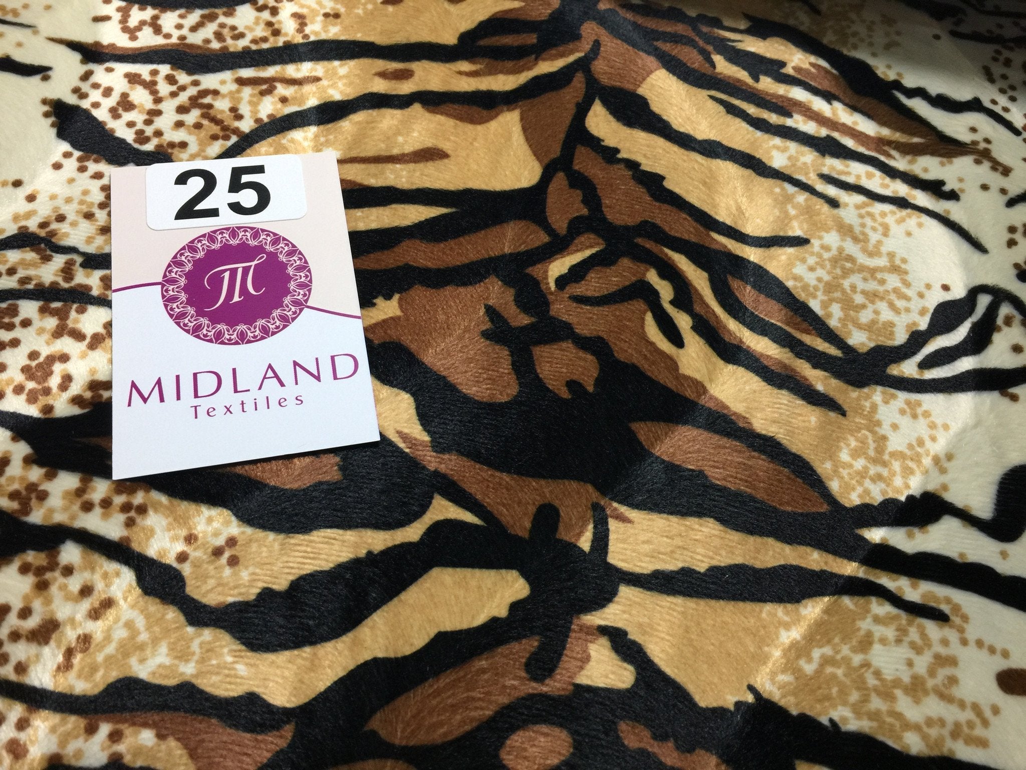 2025 ANIMAL PRINT VELBOA FAUX FUR VELOUR FABRIC CRAFT MATERIAL 60' WIDE M220