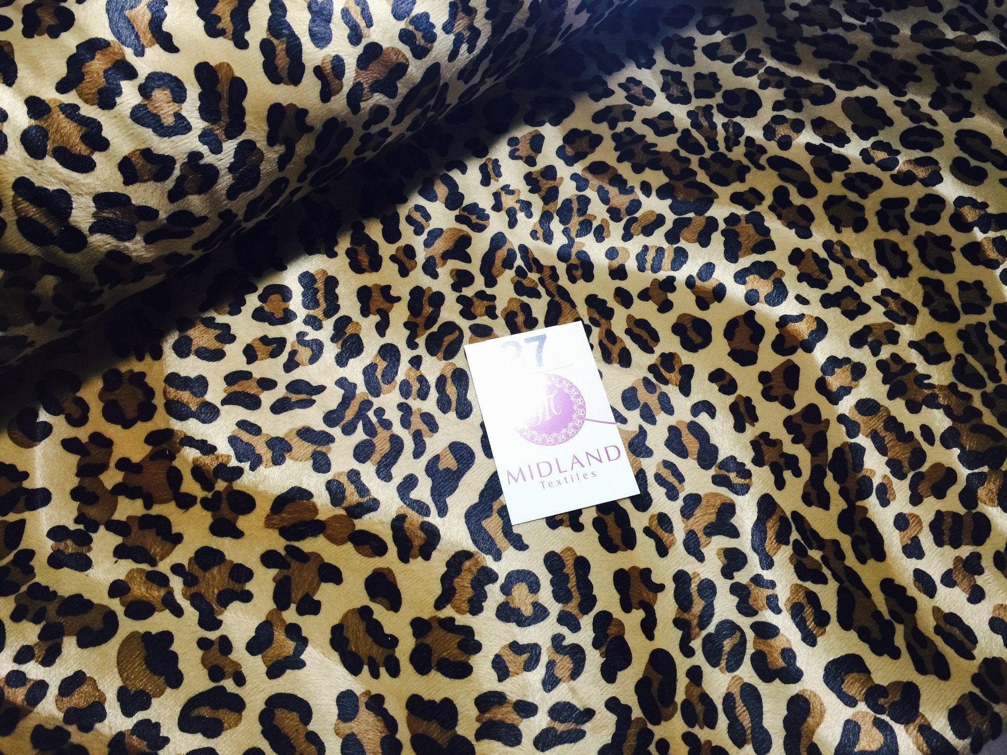 2025 ANIMAL PRINT VELBOA FAUX FUR VELOUR FABRIC CRAFT MATERIAL 60' WIDE M220