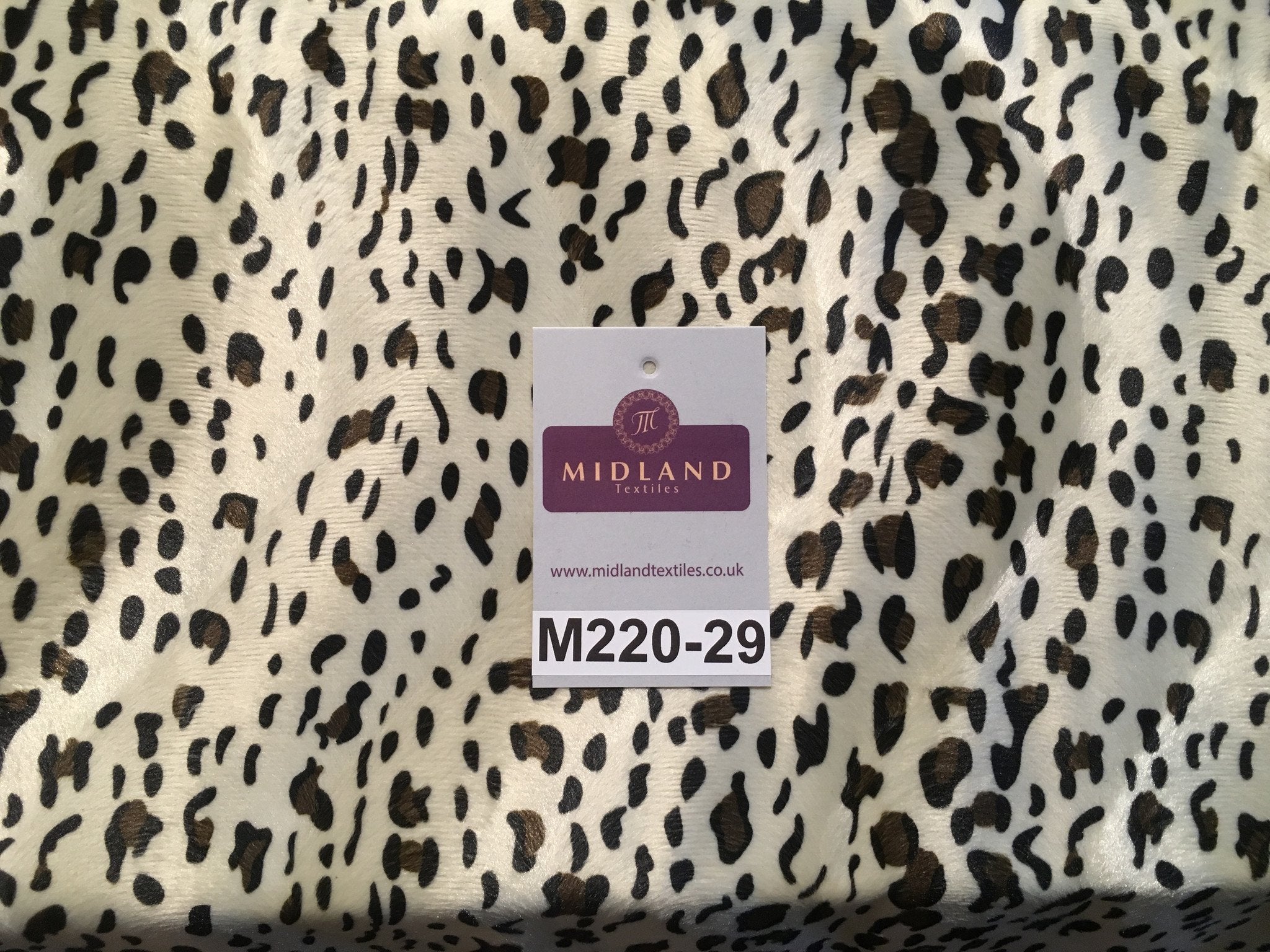 2025 ANIMAL PRINT VELBOA FAUX FUR VELOUR FABRIC CRAFT MATERIAL 60' WIDE M220