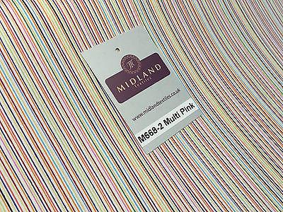 Multi coloured  striped 100% cotton poplin dress Shirting fabric 44