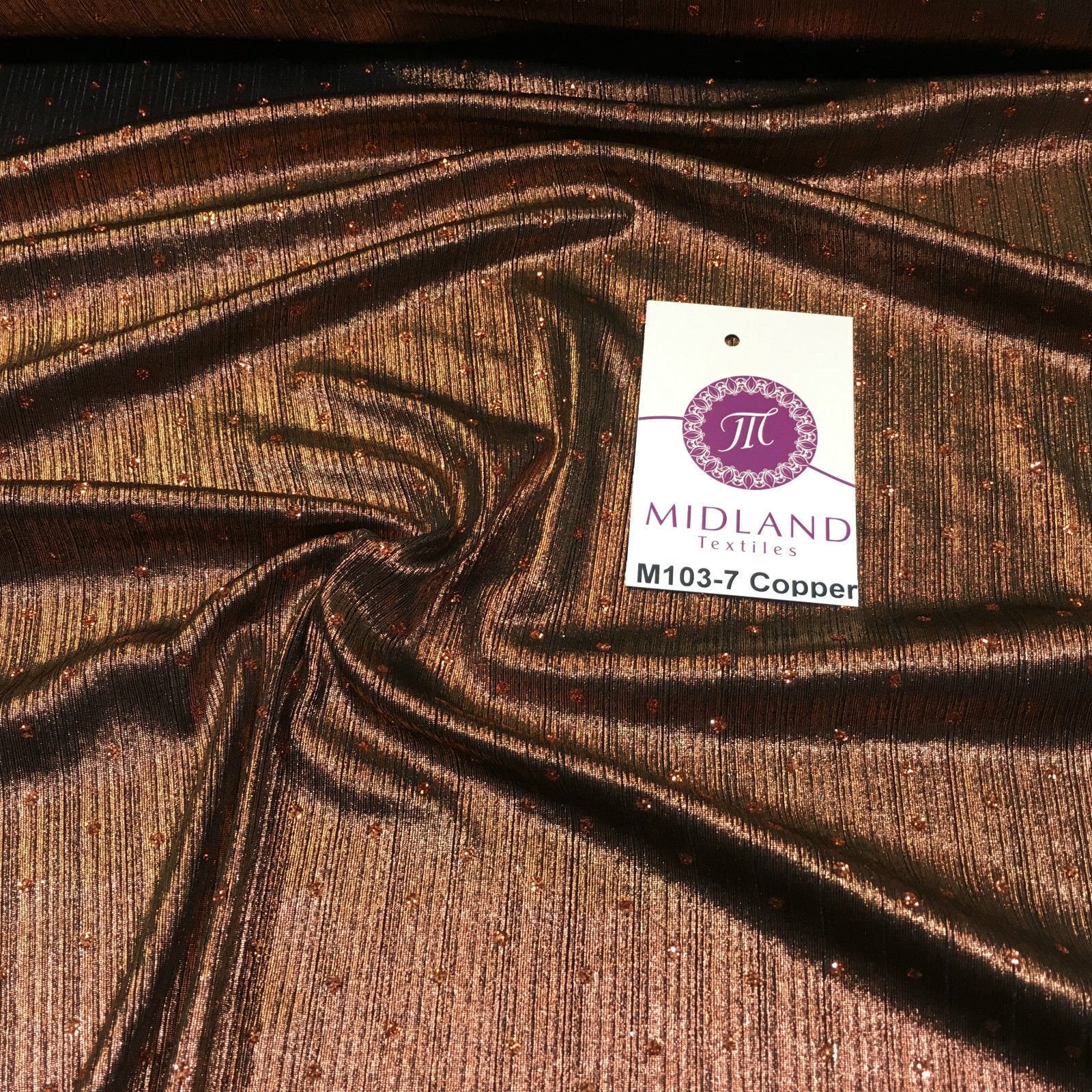 Metallic Lame Hologram Sequin 1 way stretch Fabric 58' wide M103 Mtex